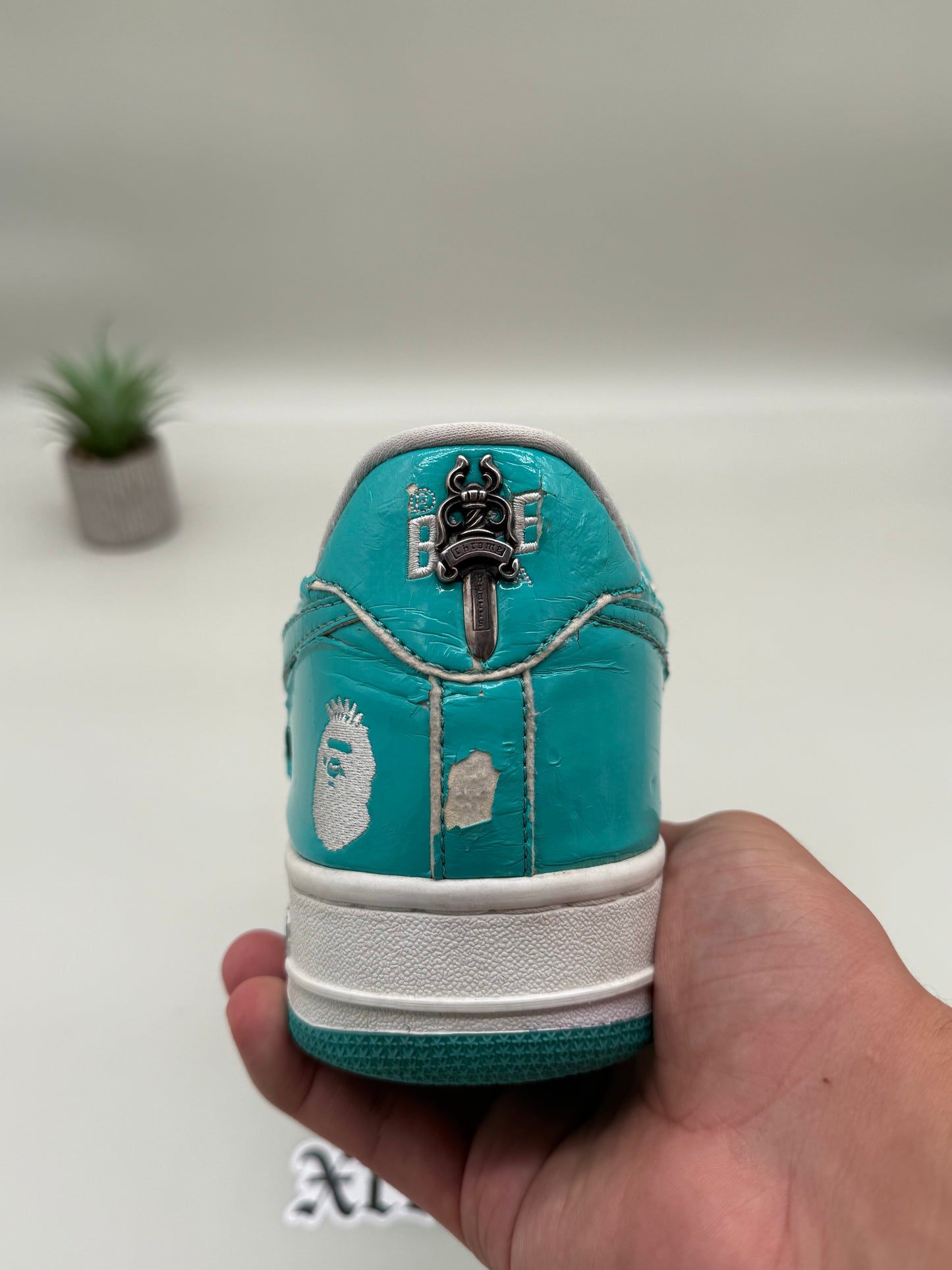 A Bathing Ape Bapesta NYC Chrome Hearts