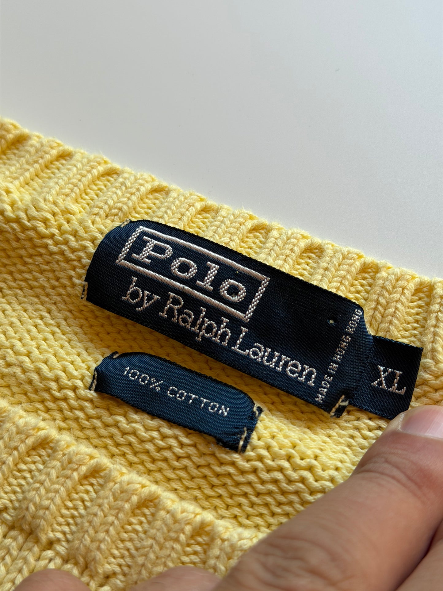 Vintage Polo Ralph Lauren Yellow Sweater