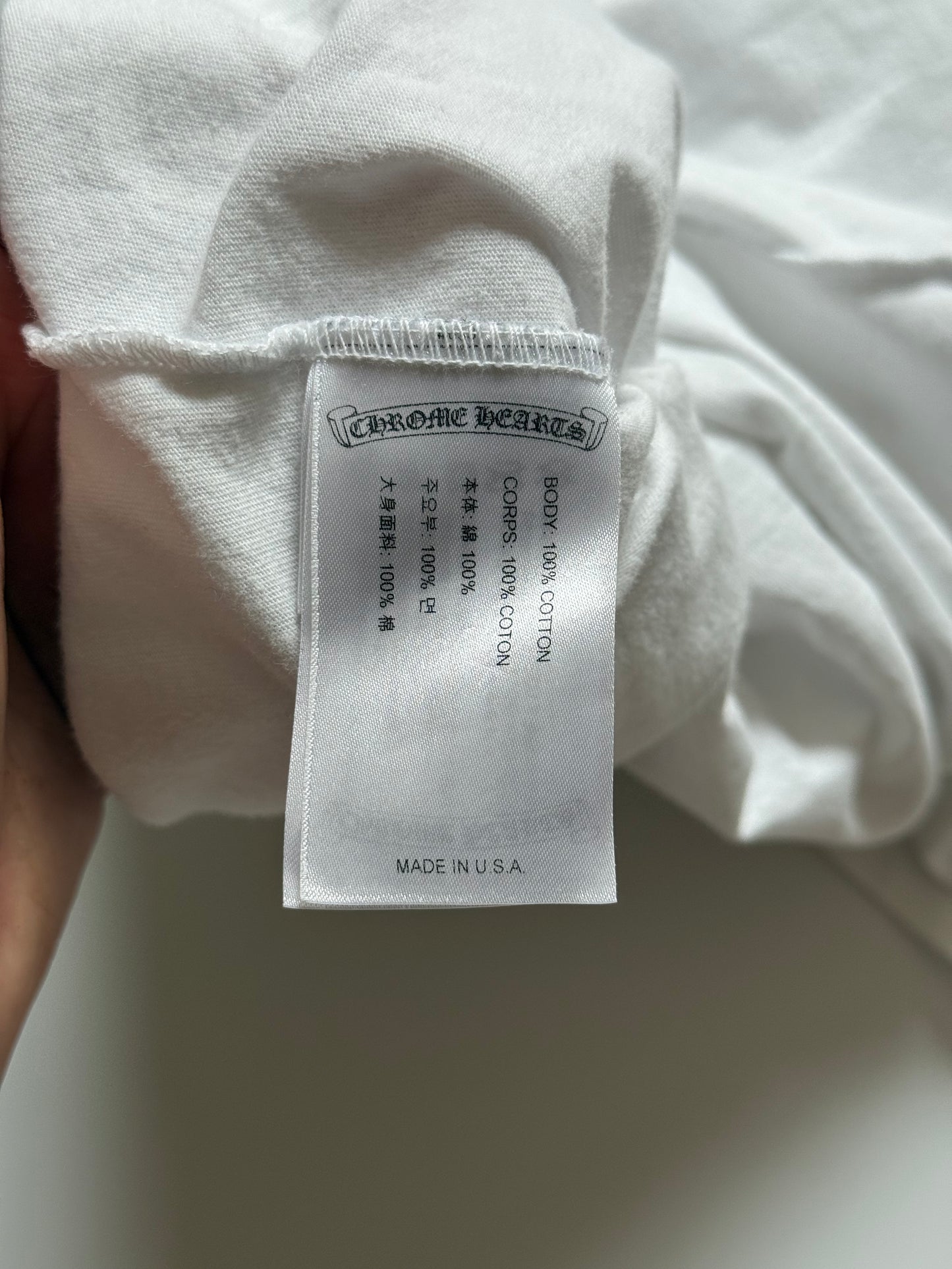 Chrome Hearts Triple Cross Orange/White Tee