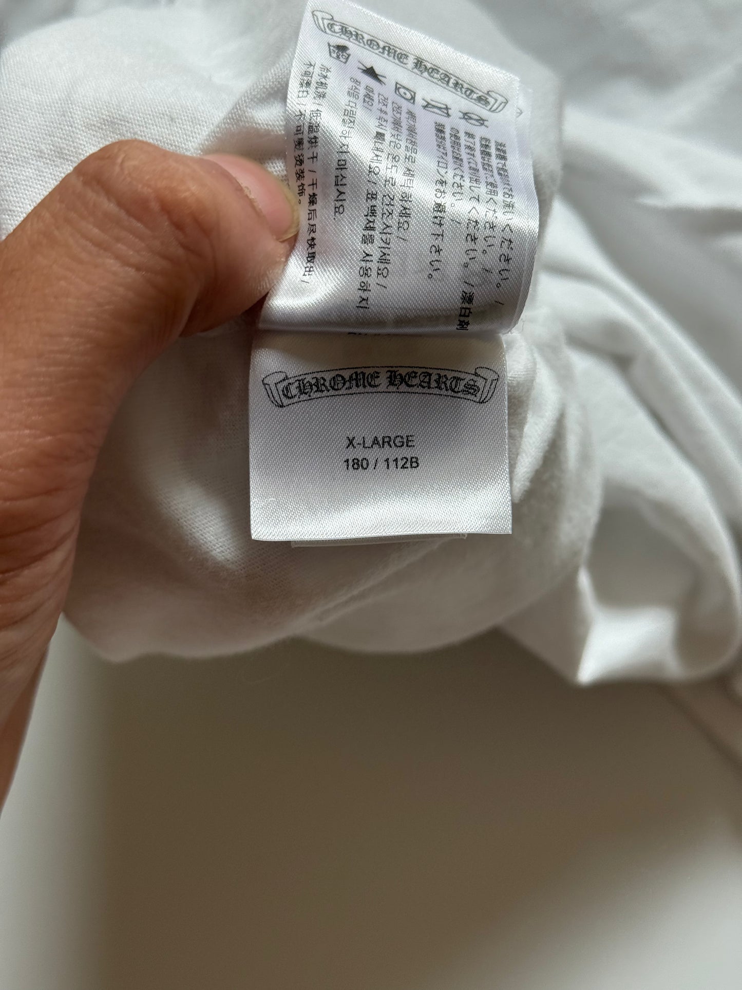 Chrome Hearts Triple Cross Orange/White Tee