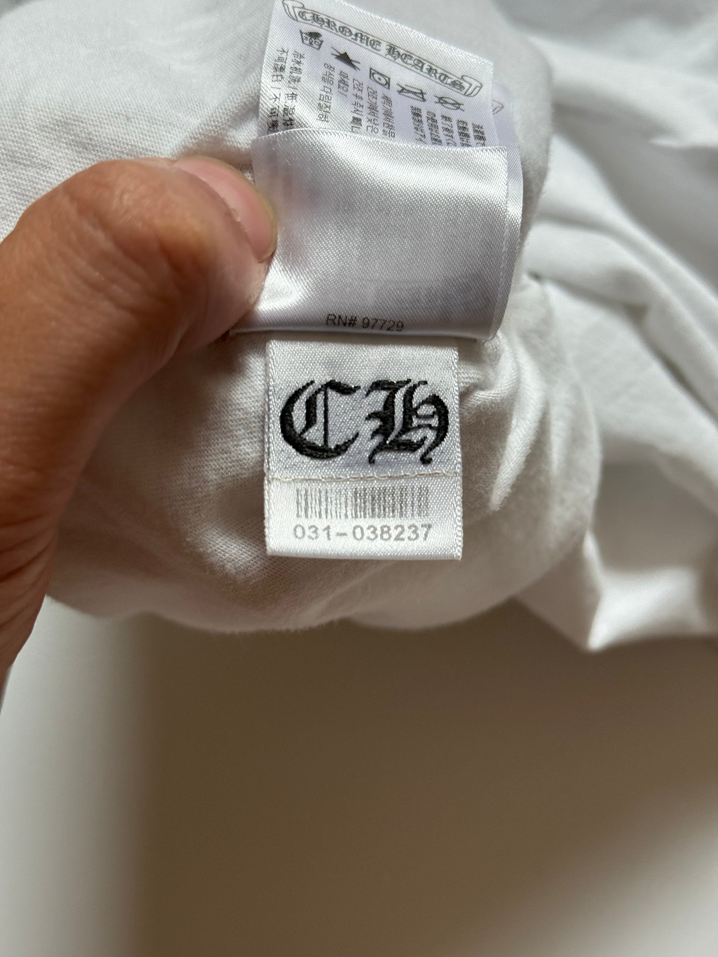 Chrome Hearts Triple Cross Orange/White Tee