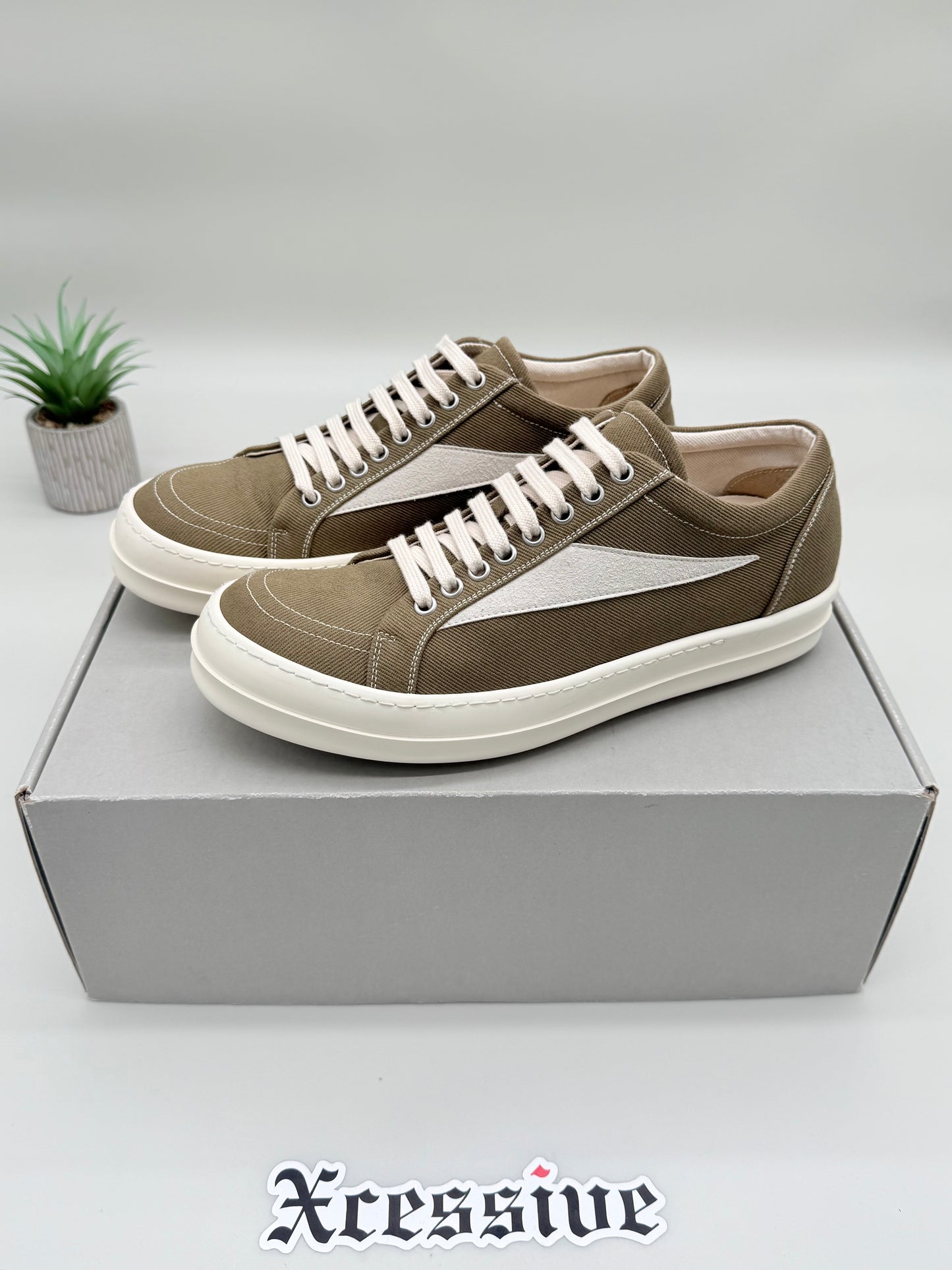 Rick Owens DRKSHDW Vintage Sneaker Pale Green