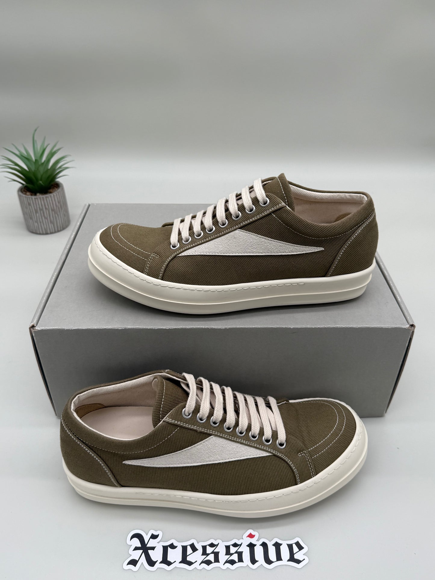 Rick Owens DRKSHDW Vintage Sneaker Pale Green