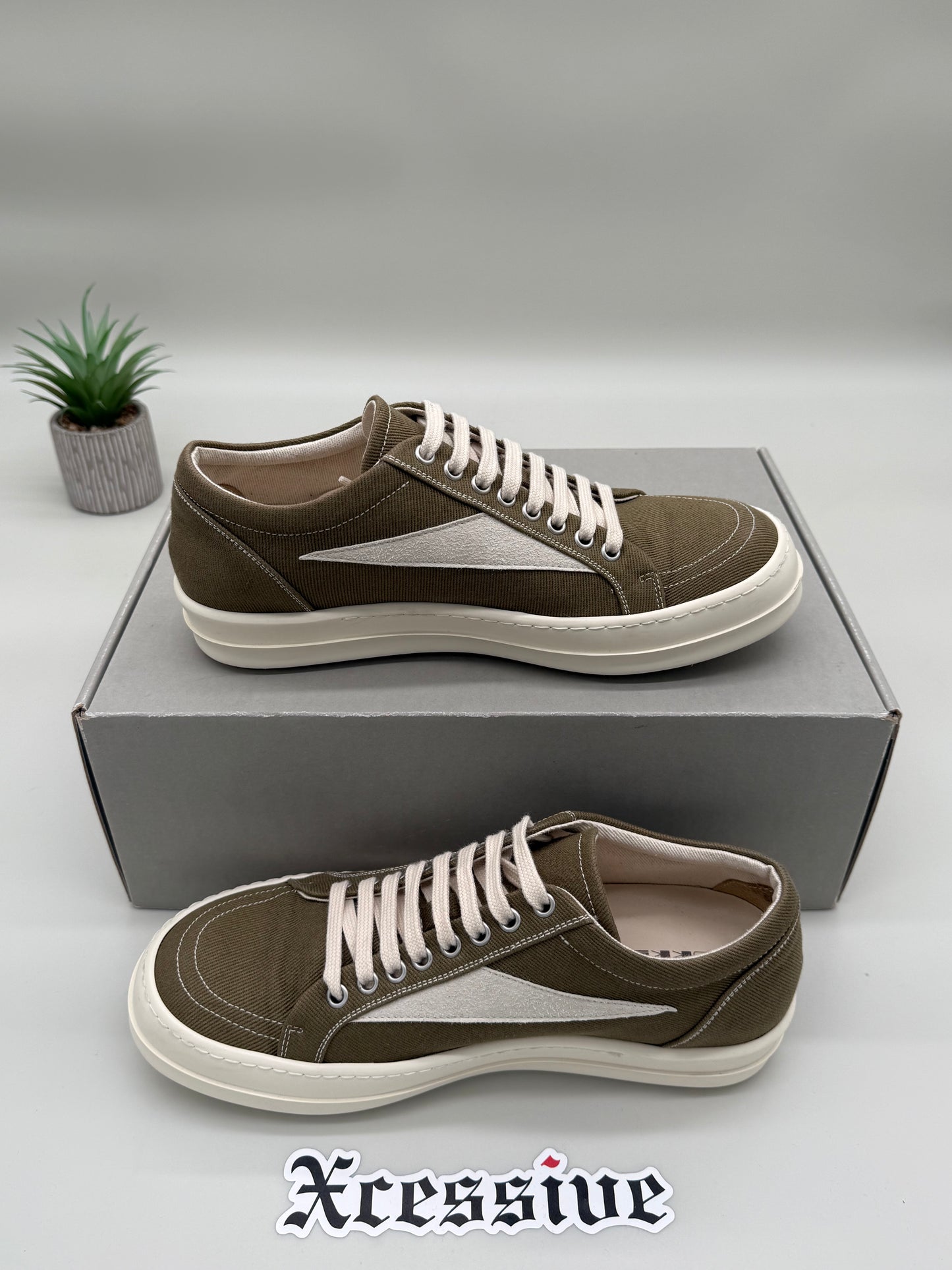 Rick Owens DRKSHDW Vintage Sneaker Pale Green
