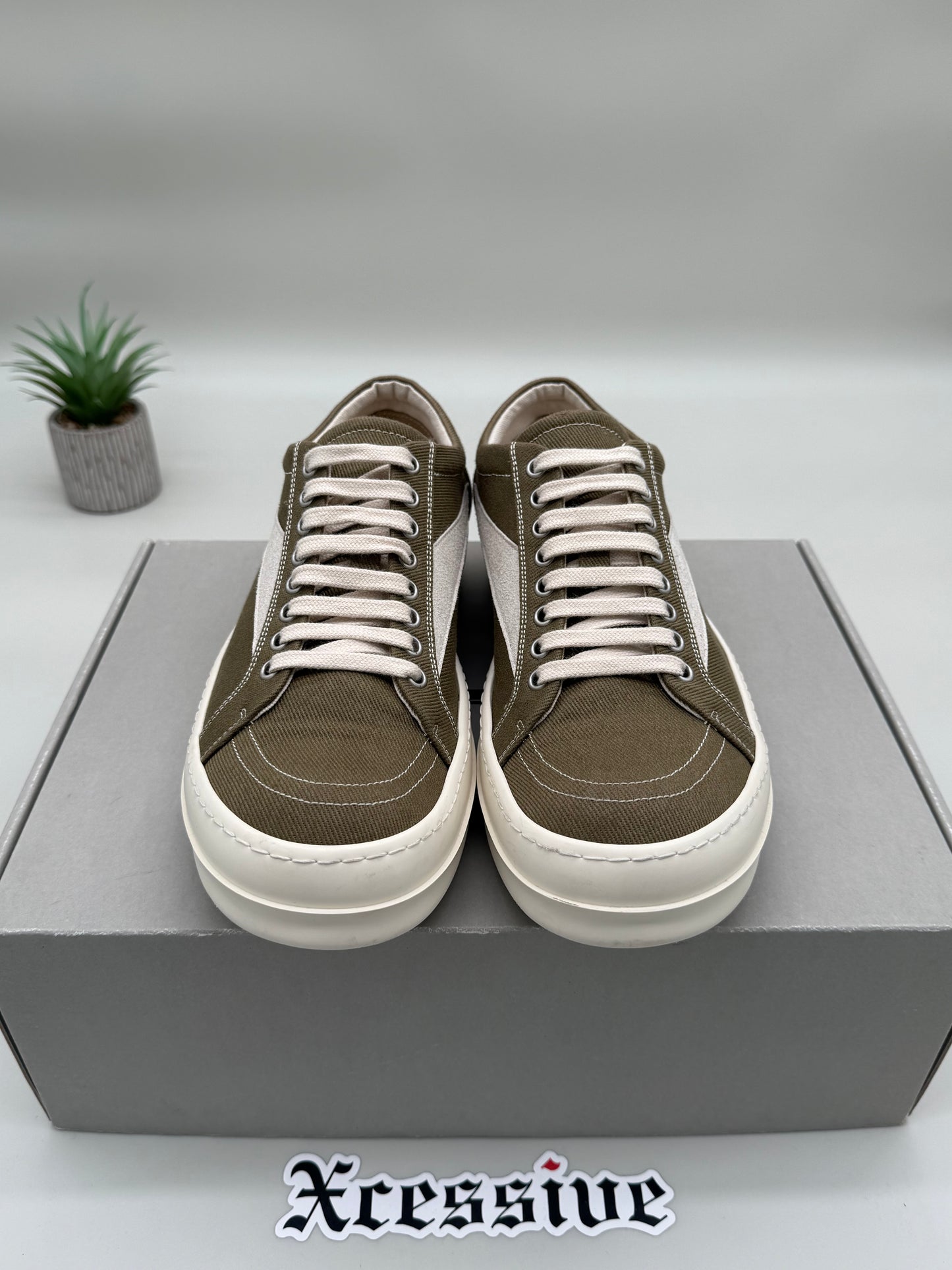 Rick Owens DRKSHDW Vintage Sneaker Pale Green