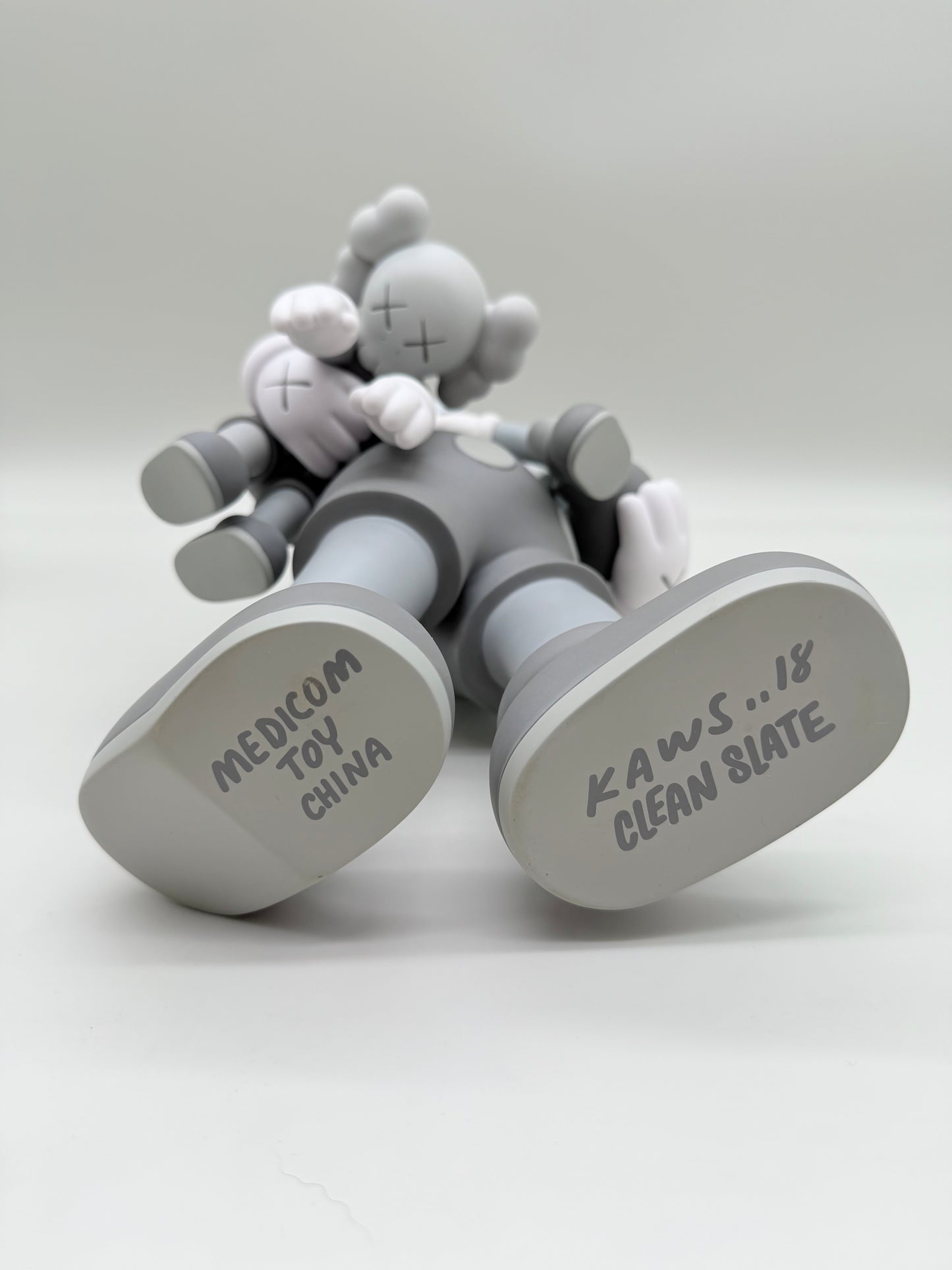 KAWS 'Clean Slate' Vinyl Figure Grey