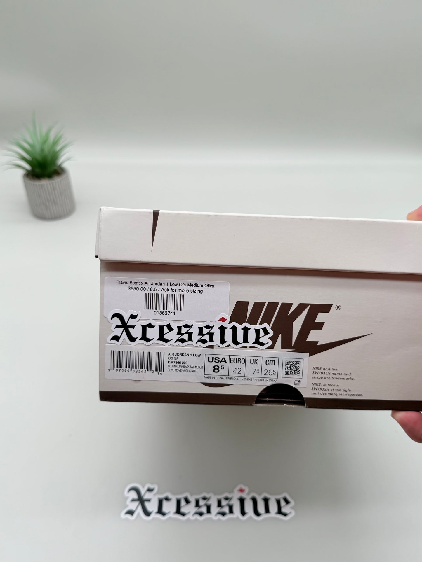 Jordan 1 Low Travis Scott Medium Olive