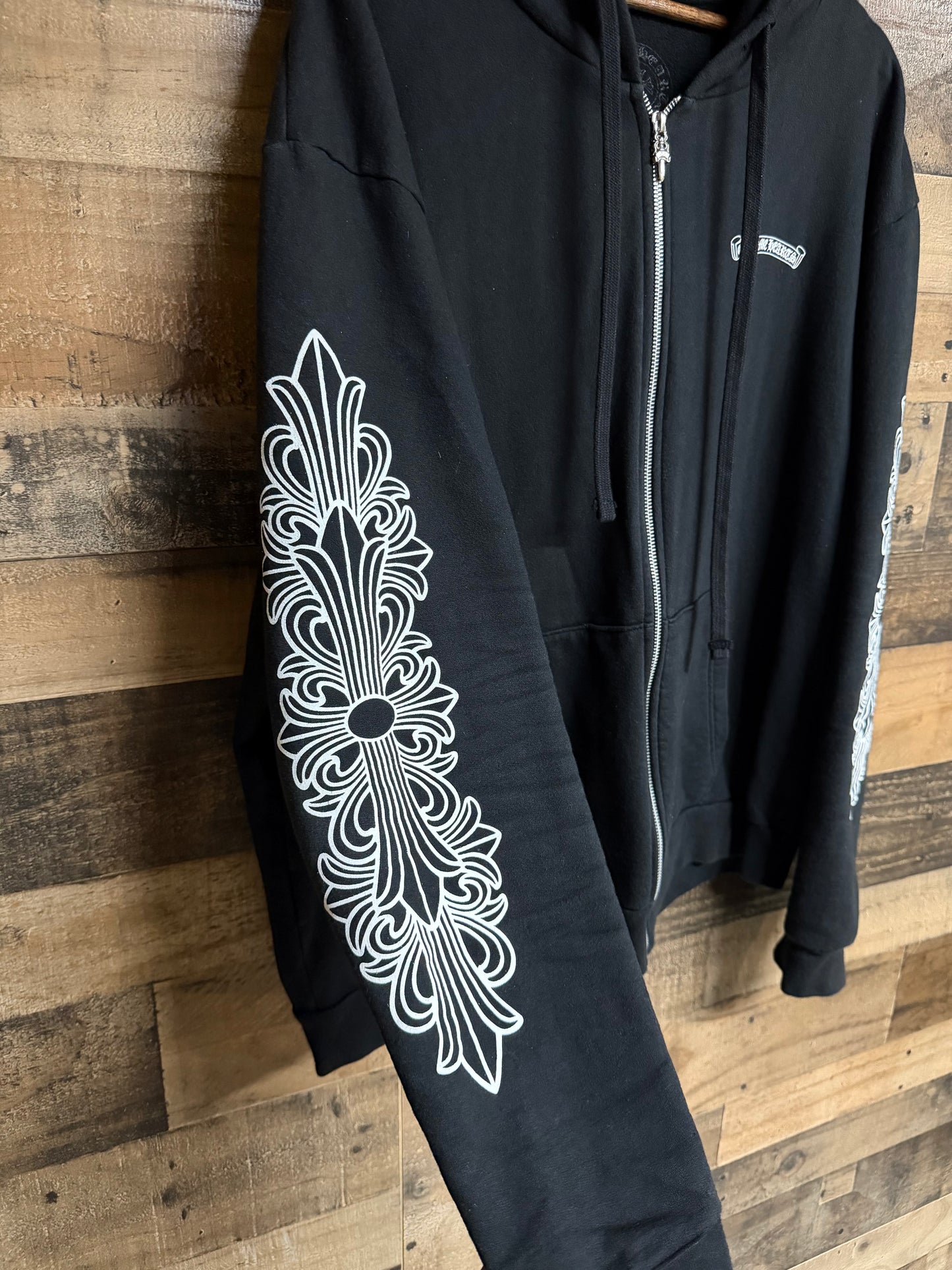 Chrome Hearts Eye Chart Dagger Zip Up Hoodie