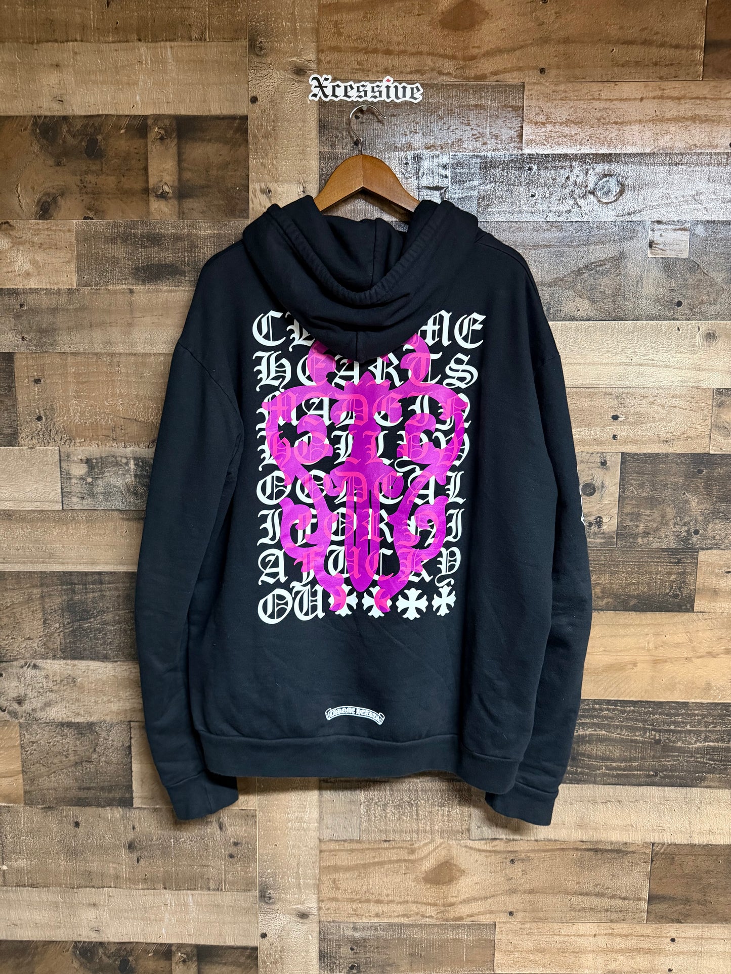 Chrome Hearts Eye Chart Dagger Zip Up Hoodie