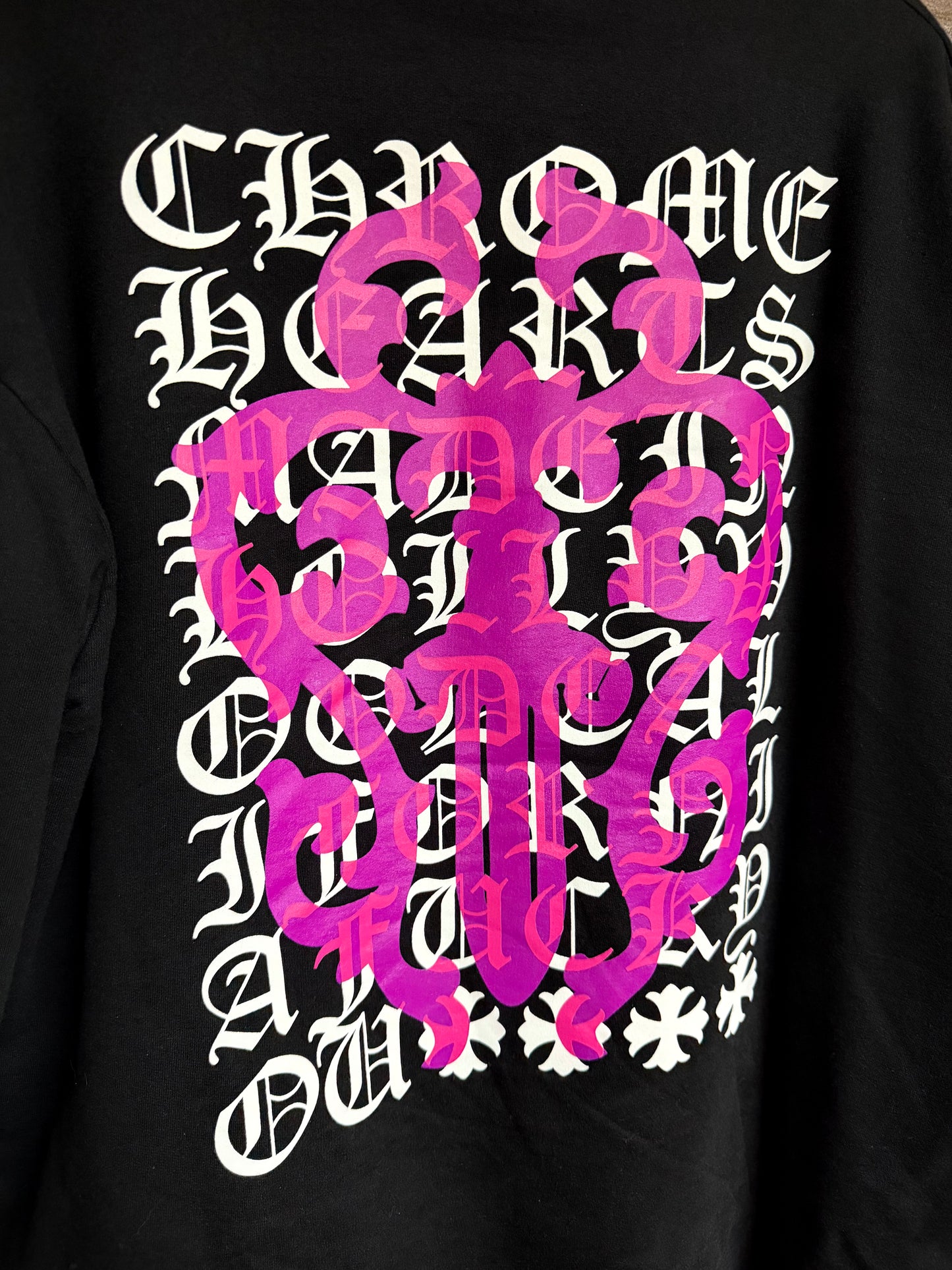 Chrome Hearts Eye Chart Dagger Zip Up Hoodie