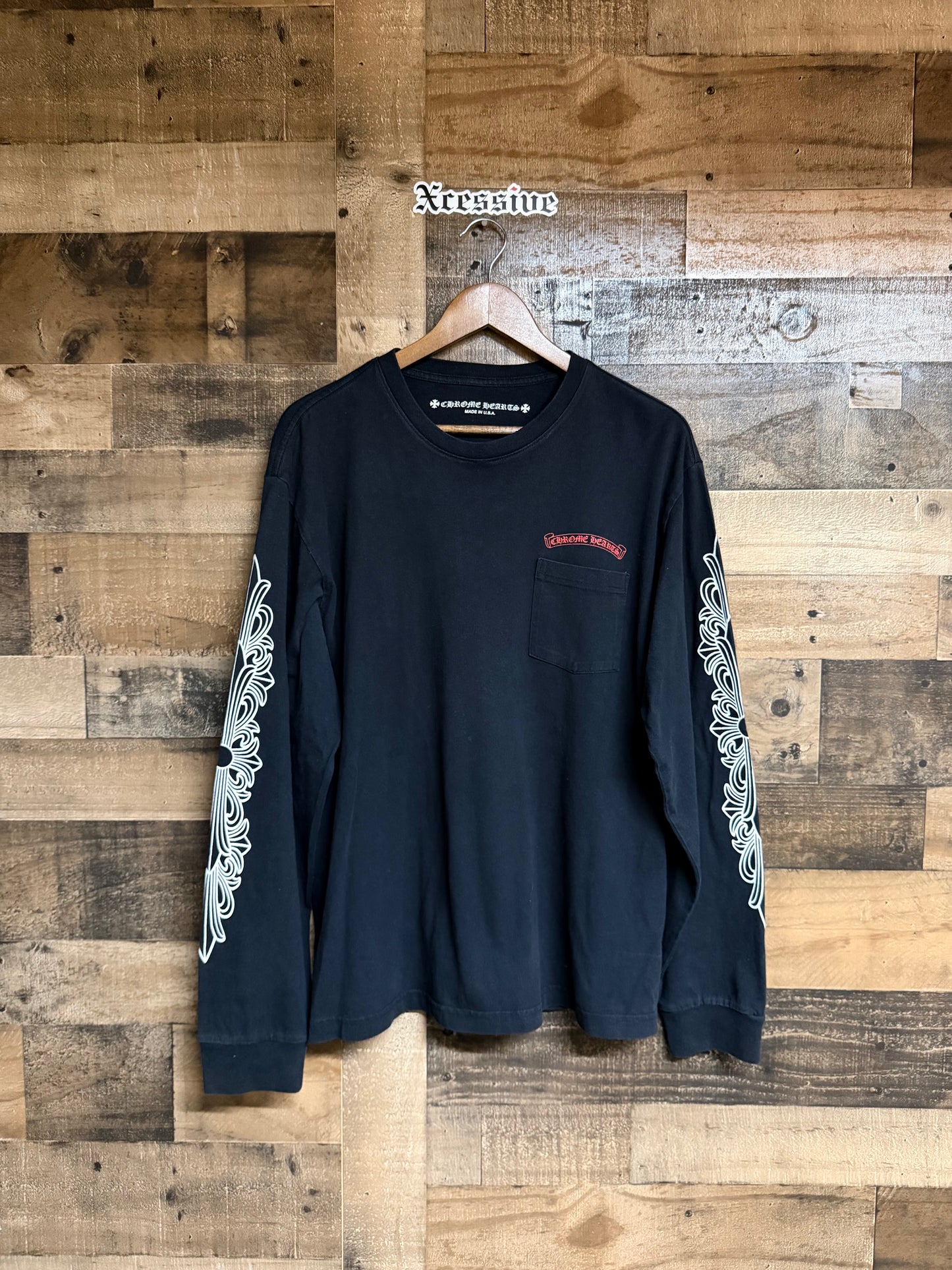 Chrome Hearts Matty Boy Chomper Floral Long Sleeve Shirt