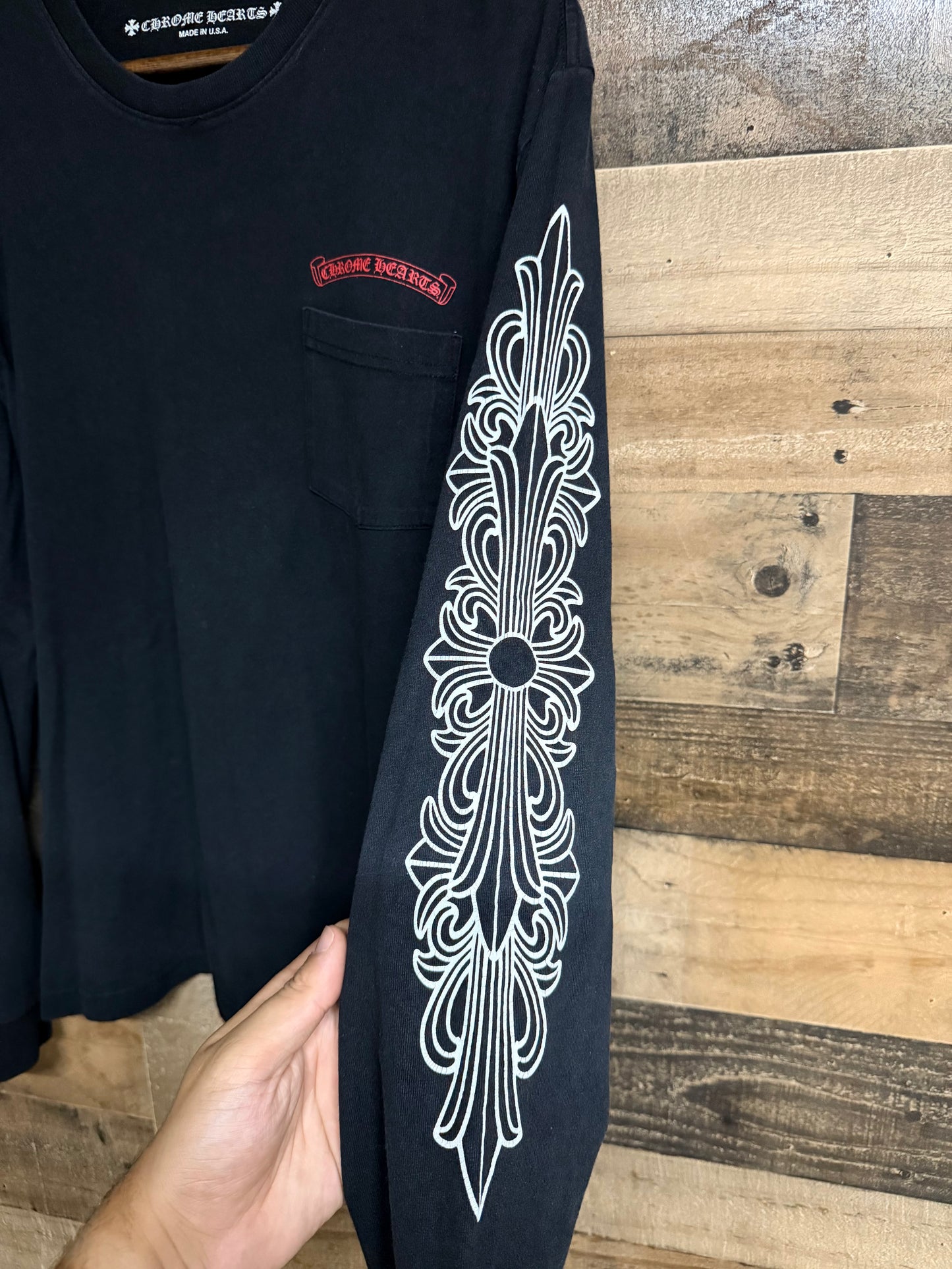 Chrome Hearts Matty Boy Chomper Floral Long Sleeve Shirt