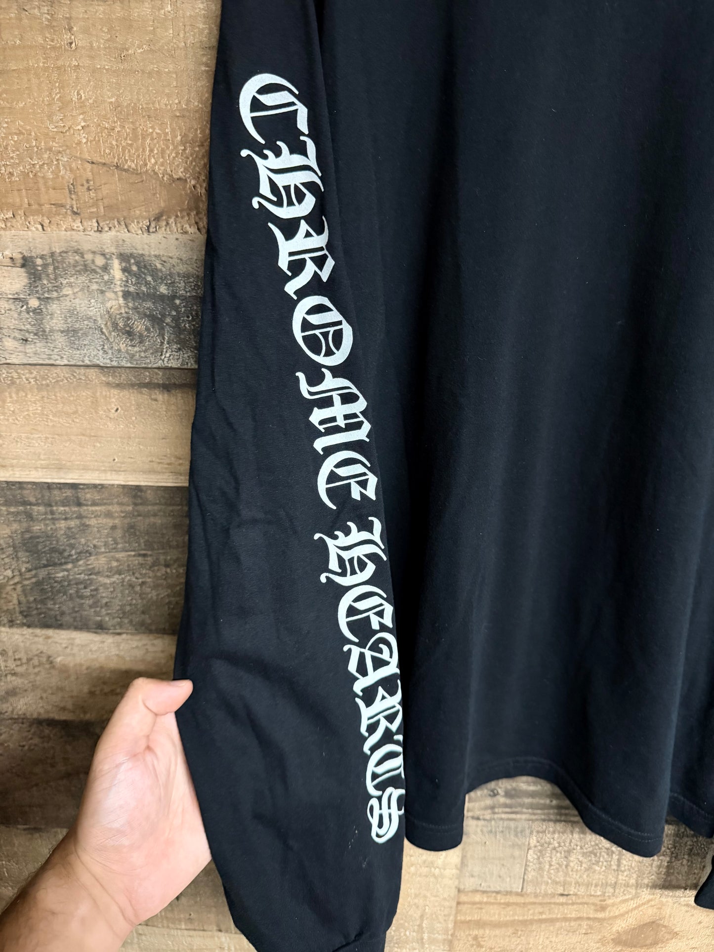 Chrome Hearts Tonal Cross & Horseshoe Long Sleeve Shirt