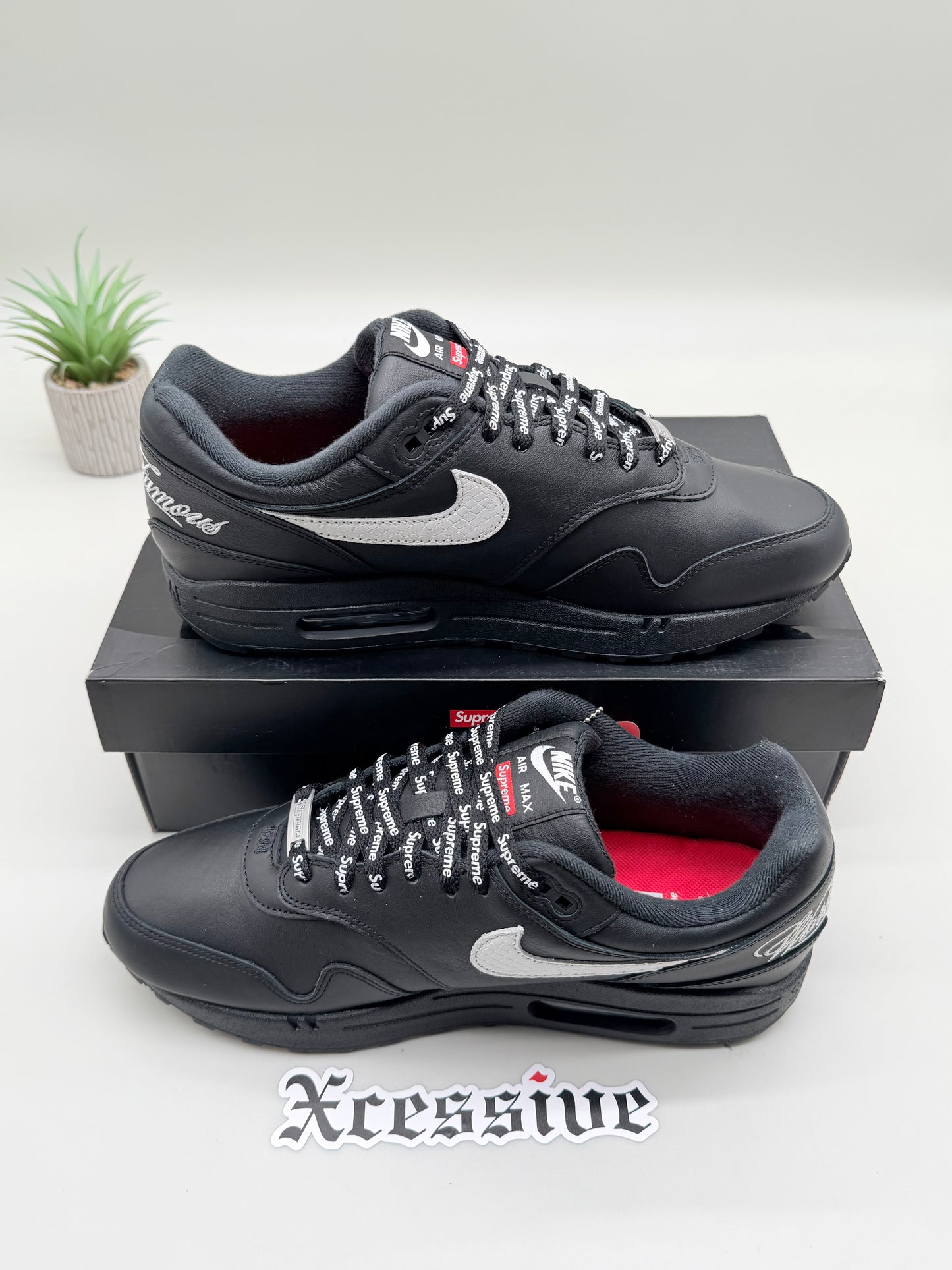 Nike Air Max 1 Supreme Black White