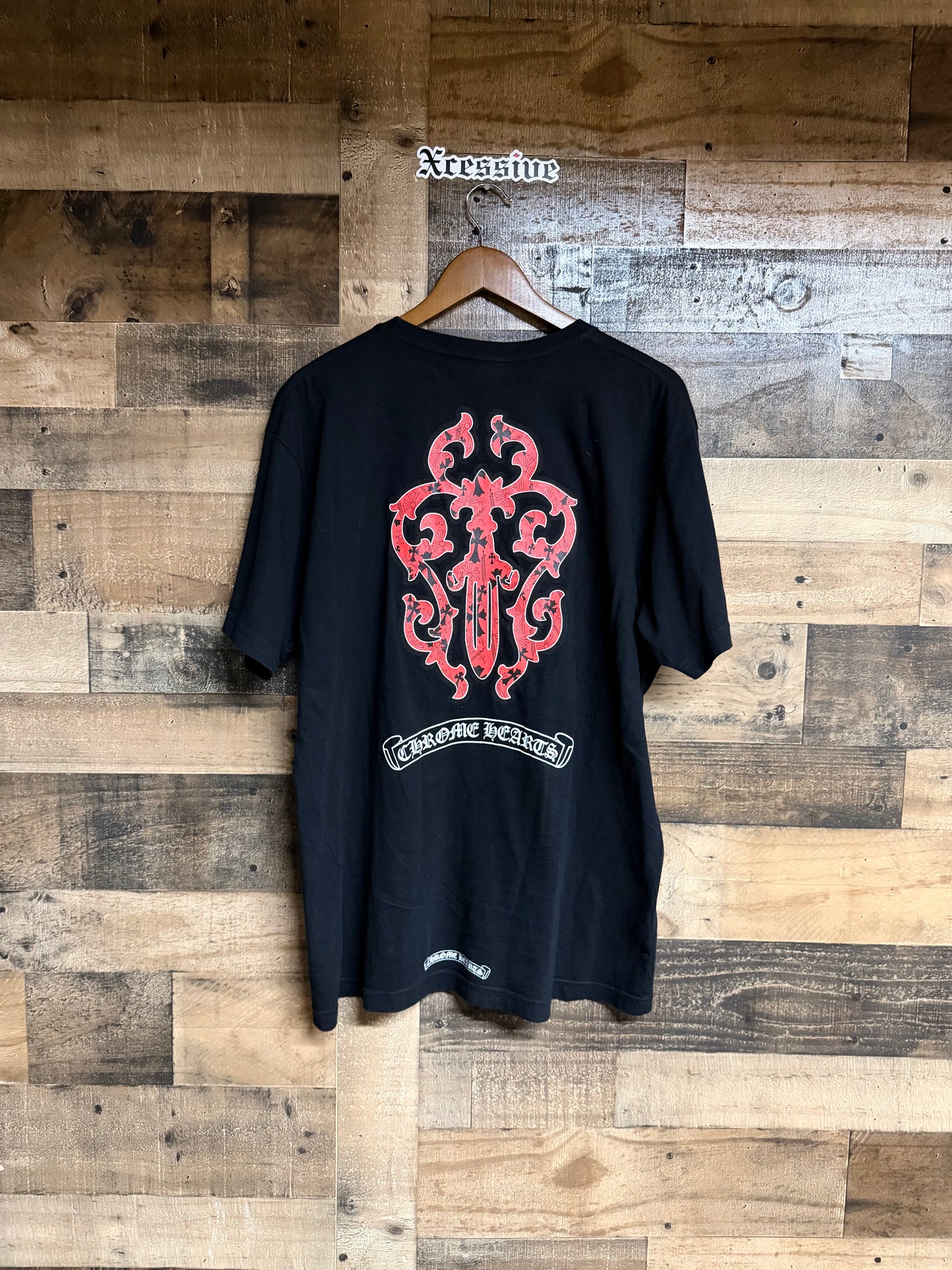 Chrome Hearts Red Vine Dagger Tee
