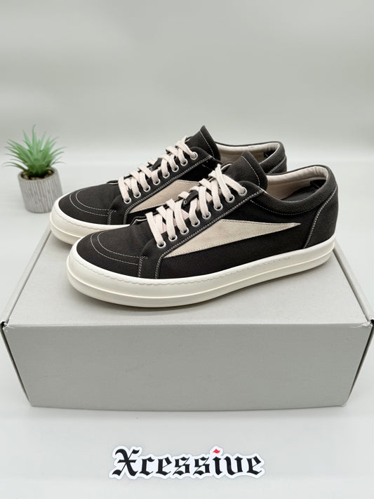 Rick Owens DRKSHDW Vintage Sneaker Black Canvas