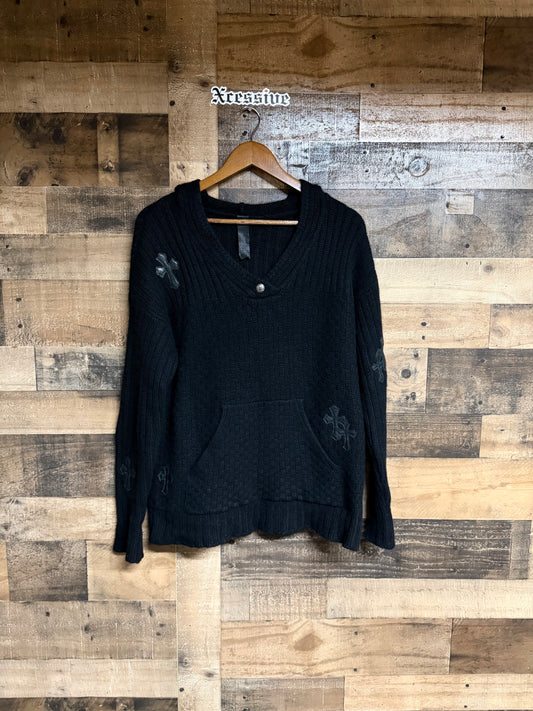 Chrome Hearts Cashmere Cross Patch Hoodie