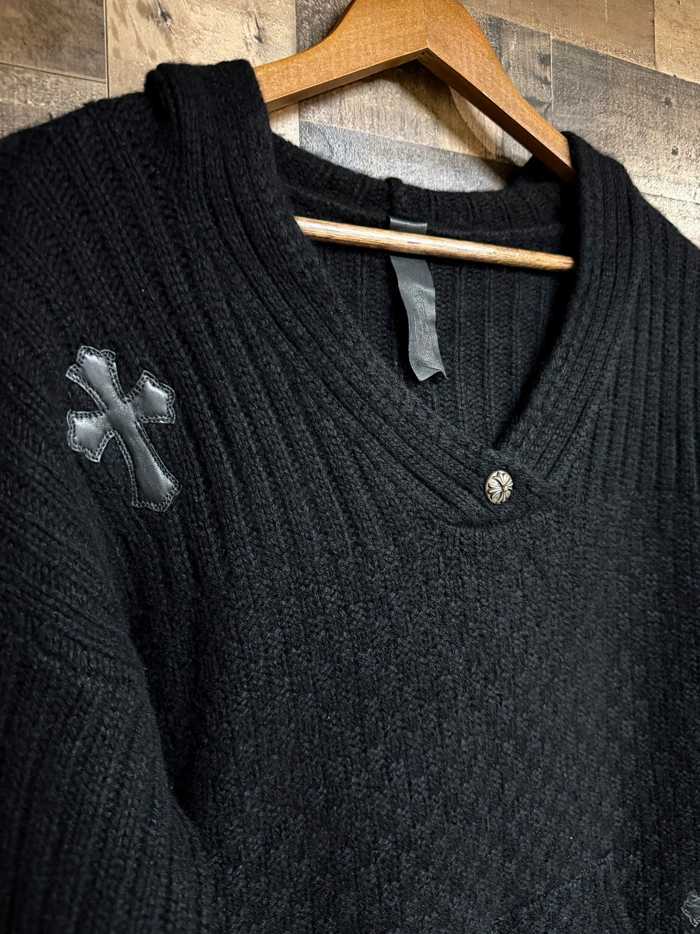 Chrome Hearts Cashmere Cross Patch Hoodie