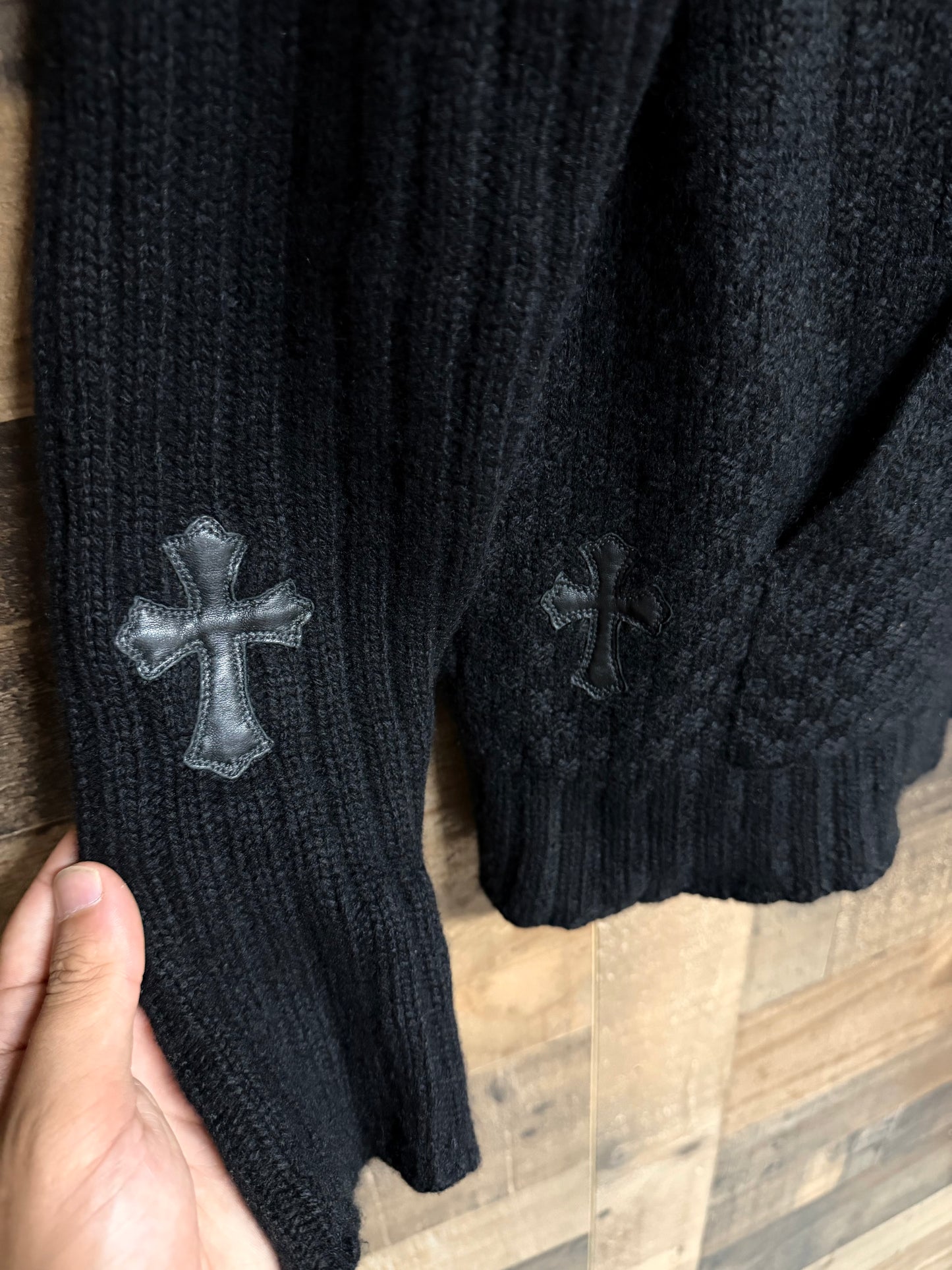 Chrome Hearts Cashmere Cross Patch Hoodie