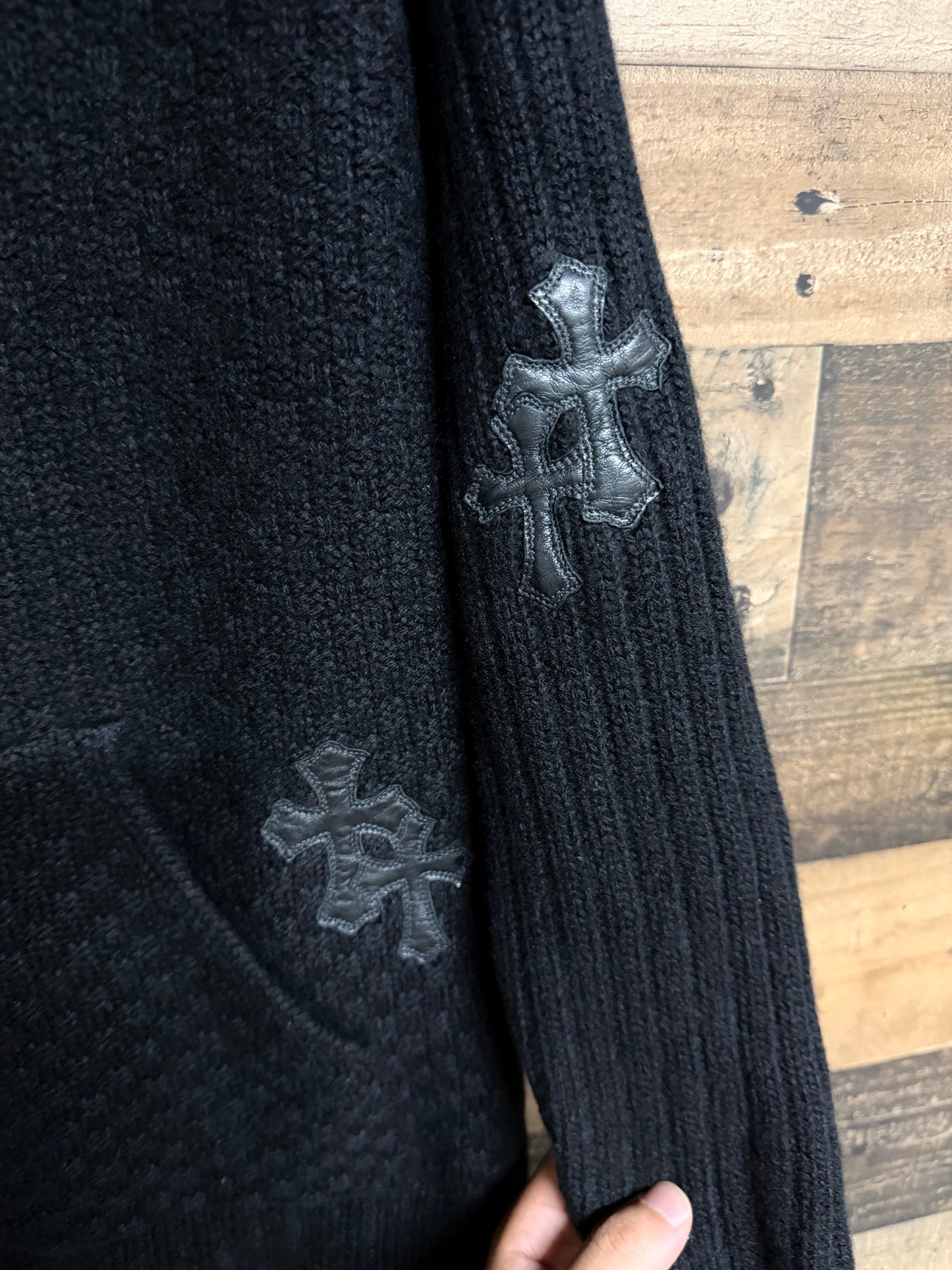 Chrome Hearts Cashmere Cross Patch Hoodie