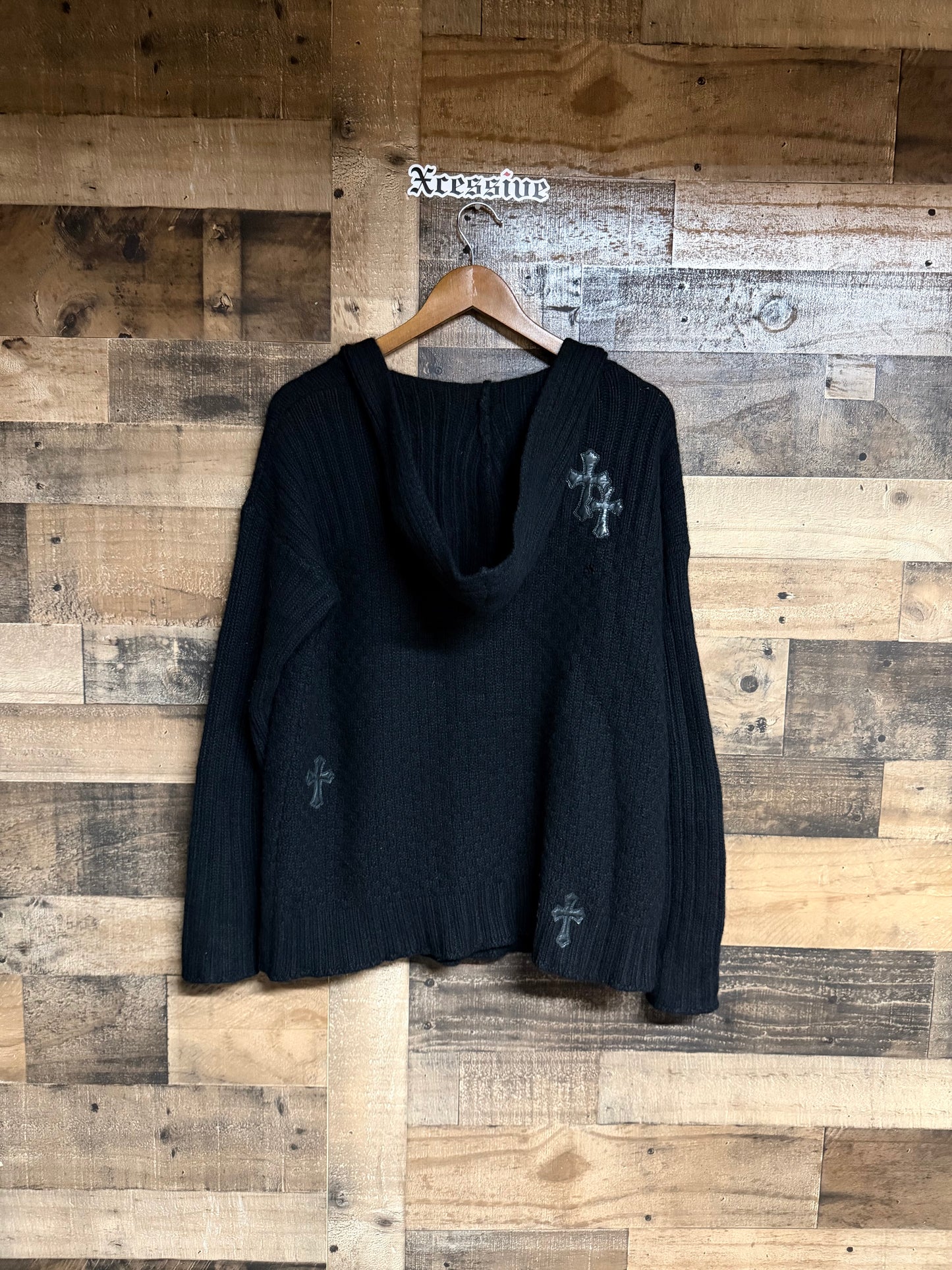 Chrome Hearts Cashmere Cross Patch Hoodie