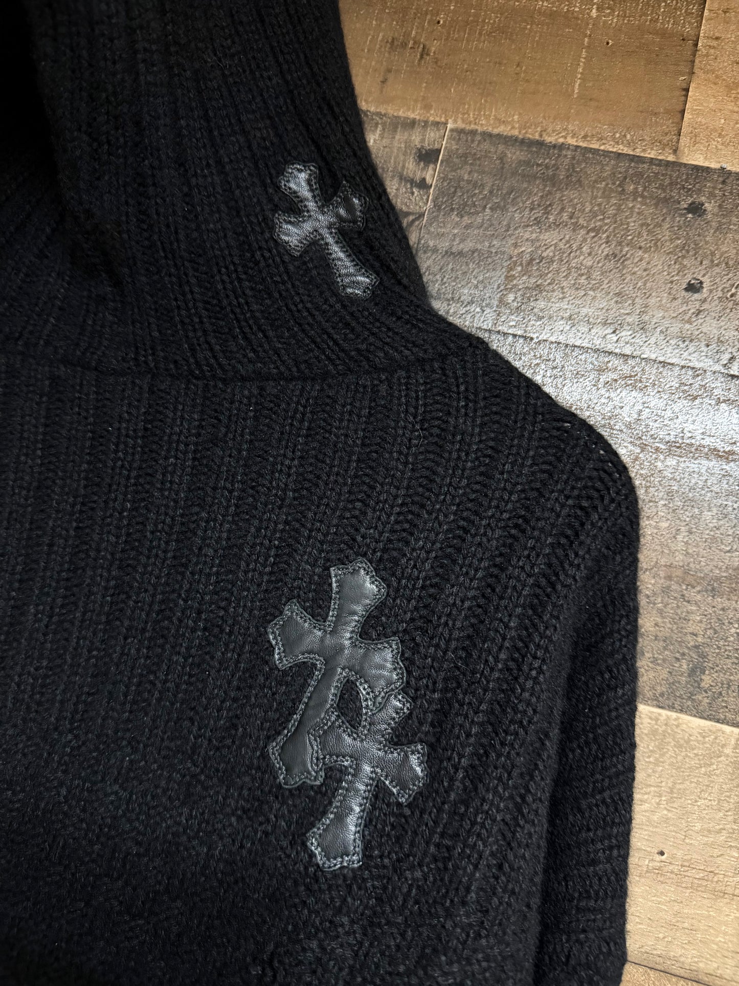 Chrome Hearts Cashmere Cross Patch Hoodie