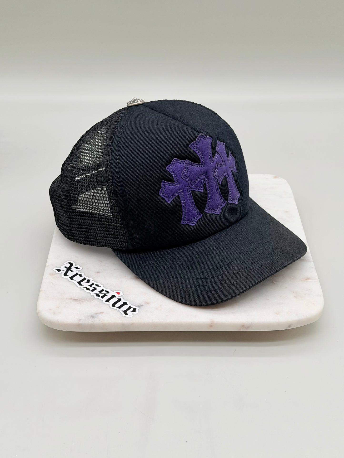 Chrome Hearts St. Barth's Purple Triple Cross Trucker