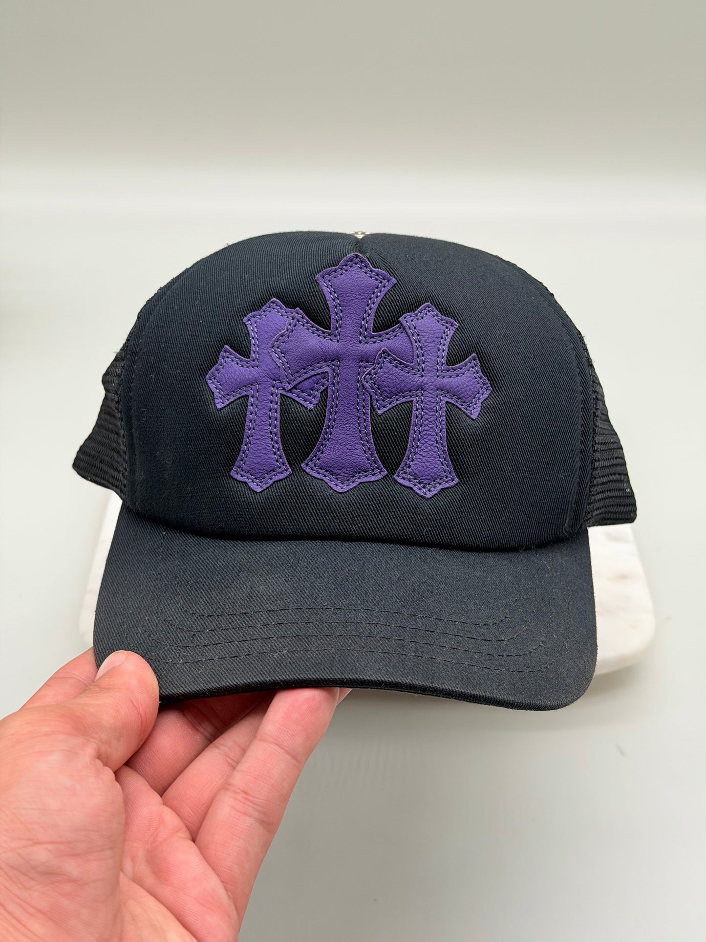 Chrome Hearts St. Barth's Purple Triple Cross Trucker