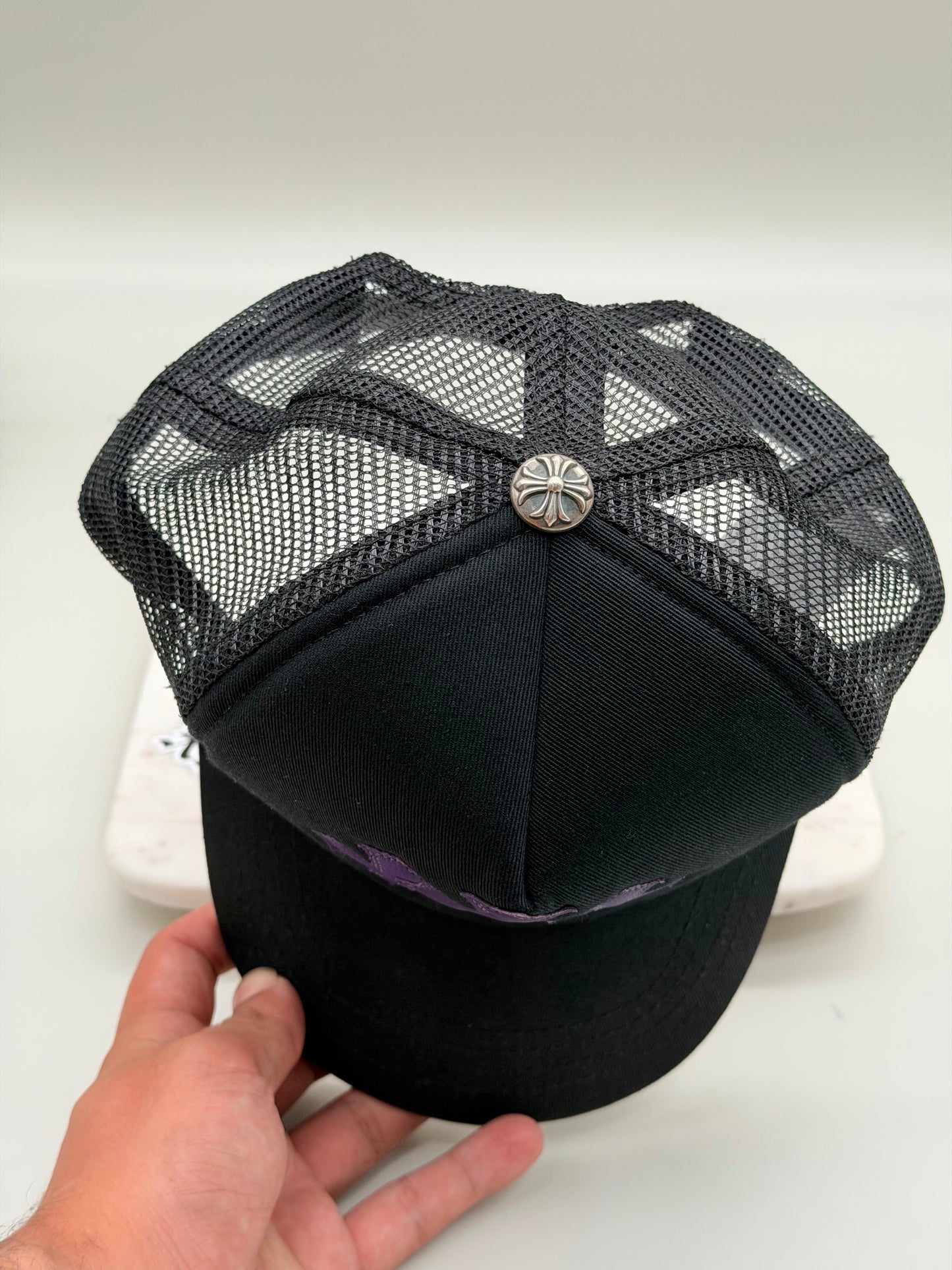 Chrome Hearts St. Barth's Purple Triple Cross Trucker