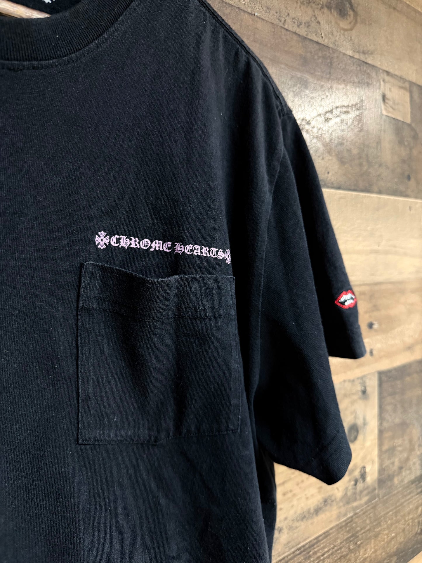 Chrome Hearts Matty Boy Pink Arc Logo Tee