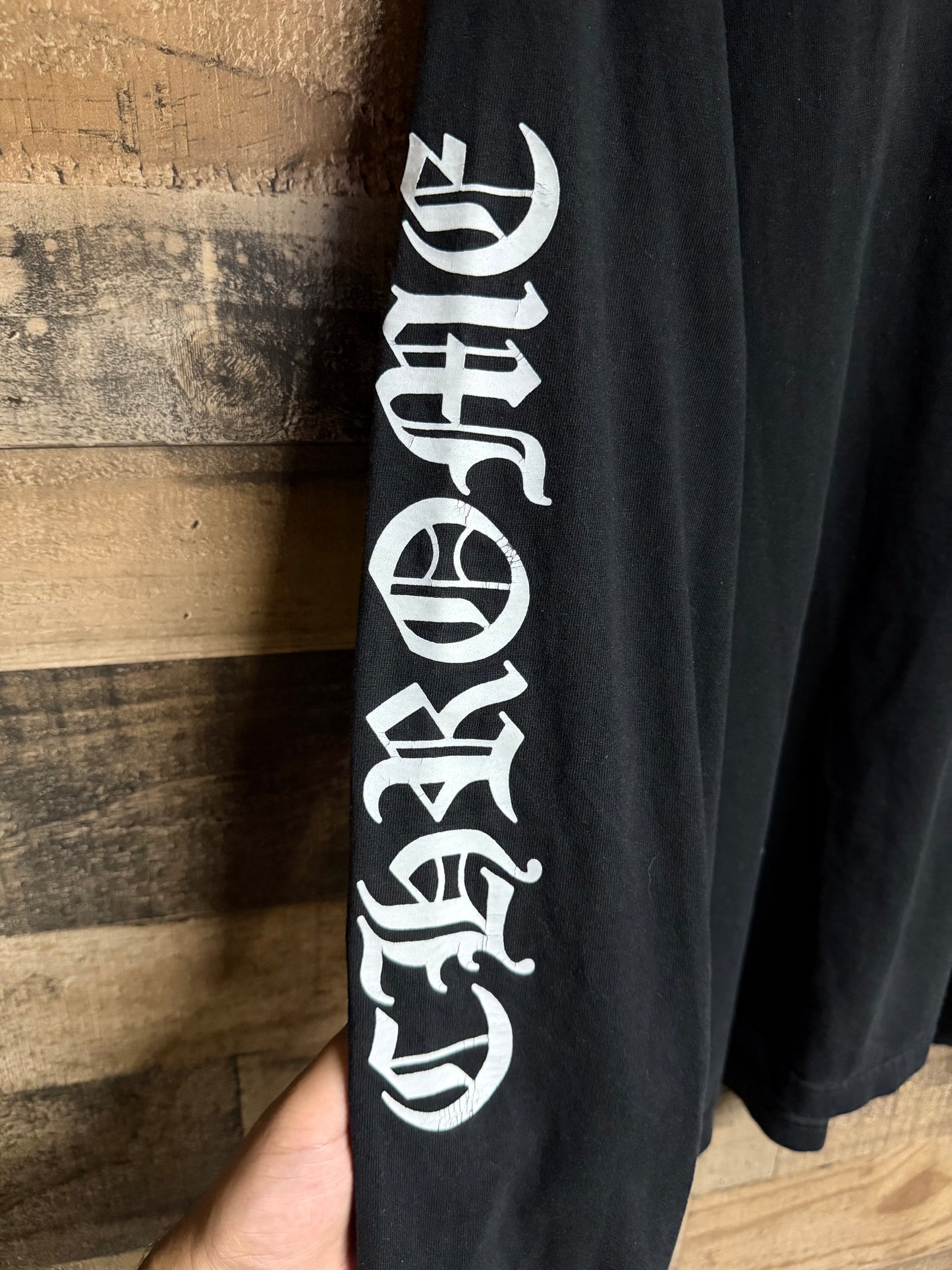 Chrome Hearts Vintage Vertical Logo Long Sleeve Tee