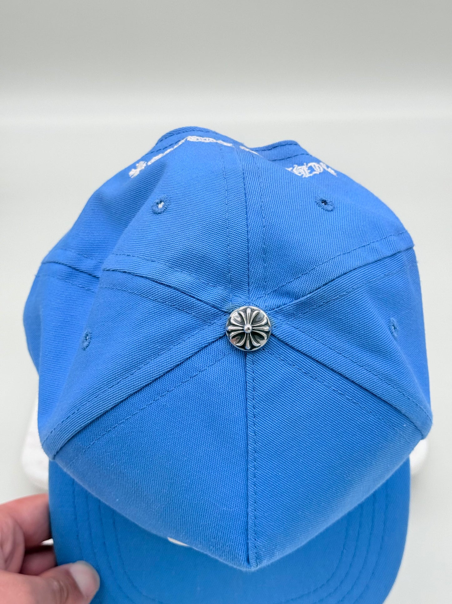 Chrome Hearts CH Light Blue Baseball Hat