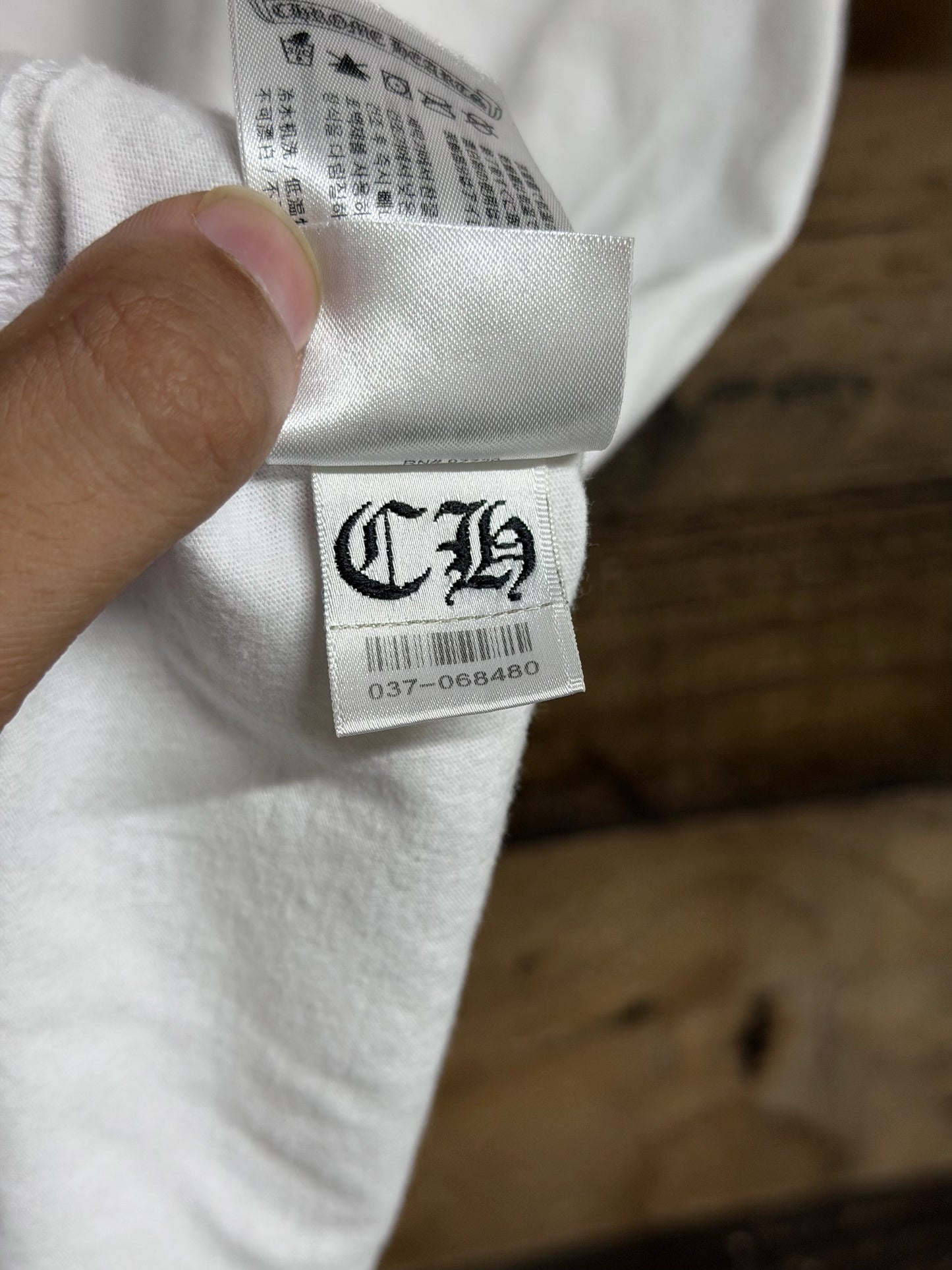 Chrome Hearts Pink Foti Harris White Tee