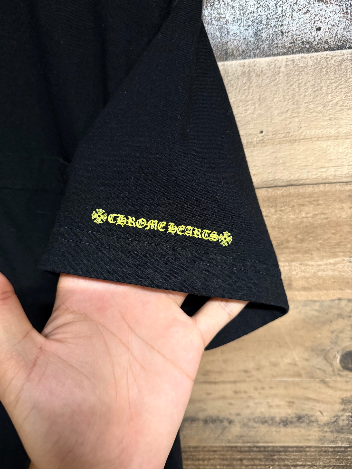 Chrome Hearts Yellow Neck Logo Tee