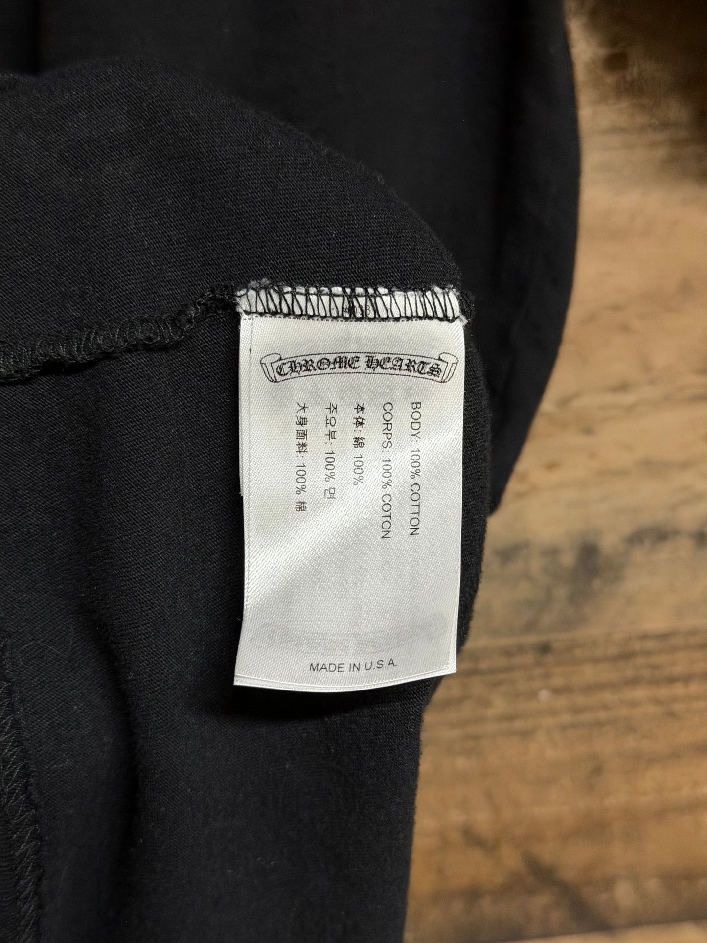 Chrome Hearts Yellow Neck Logo Tee