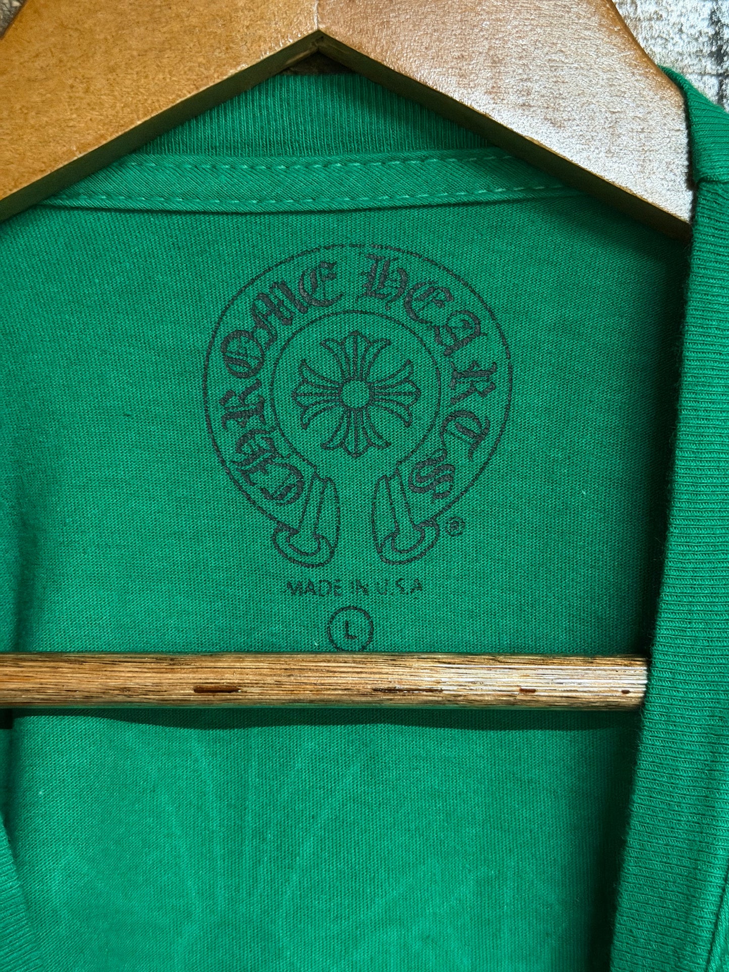 Chrome Hearts Green Cemetery Long Sleeve Shirt