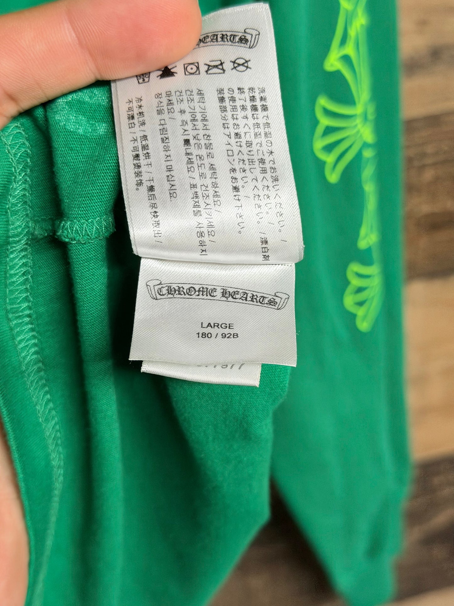 Chrome Hearts Green Cemetery Long Sleeve Shirt