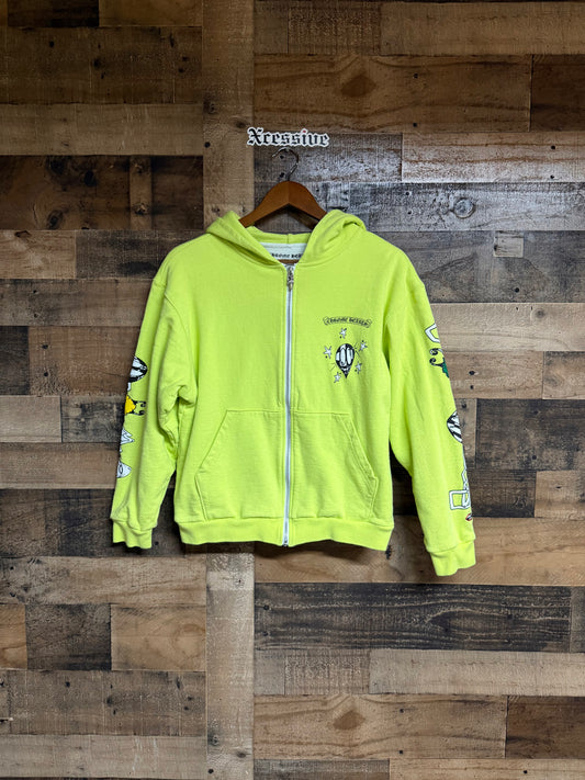 Chrome Hearts Matty Boy Link Zip Up Thermal Hoodie