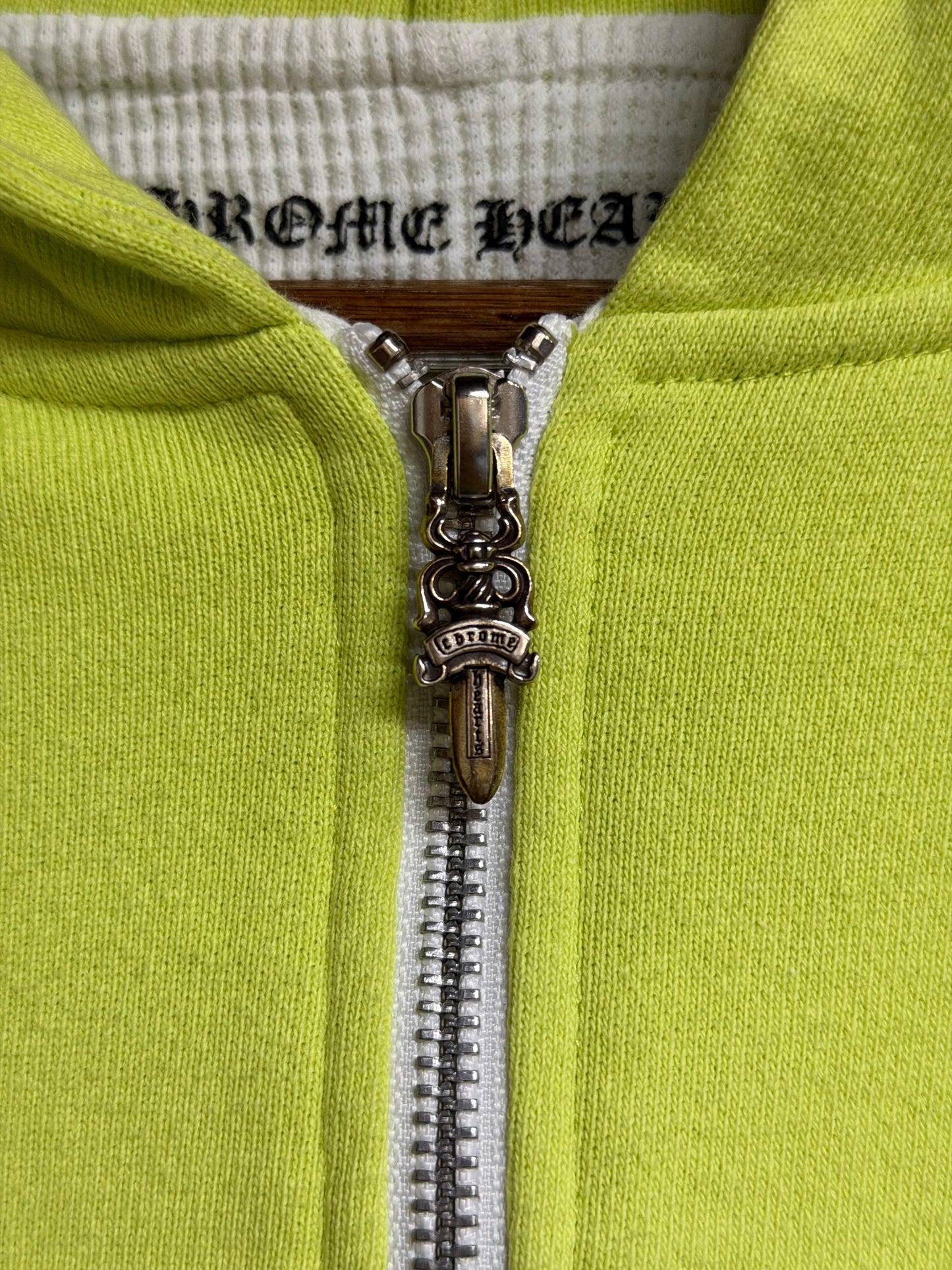 Chrome Hearts Matty Boy Link Zip Up Thermal Hoodie