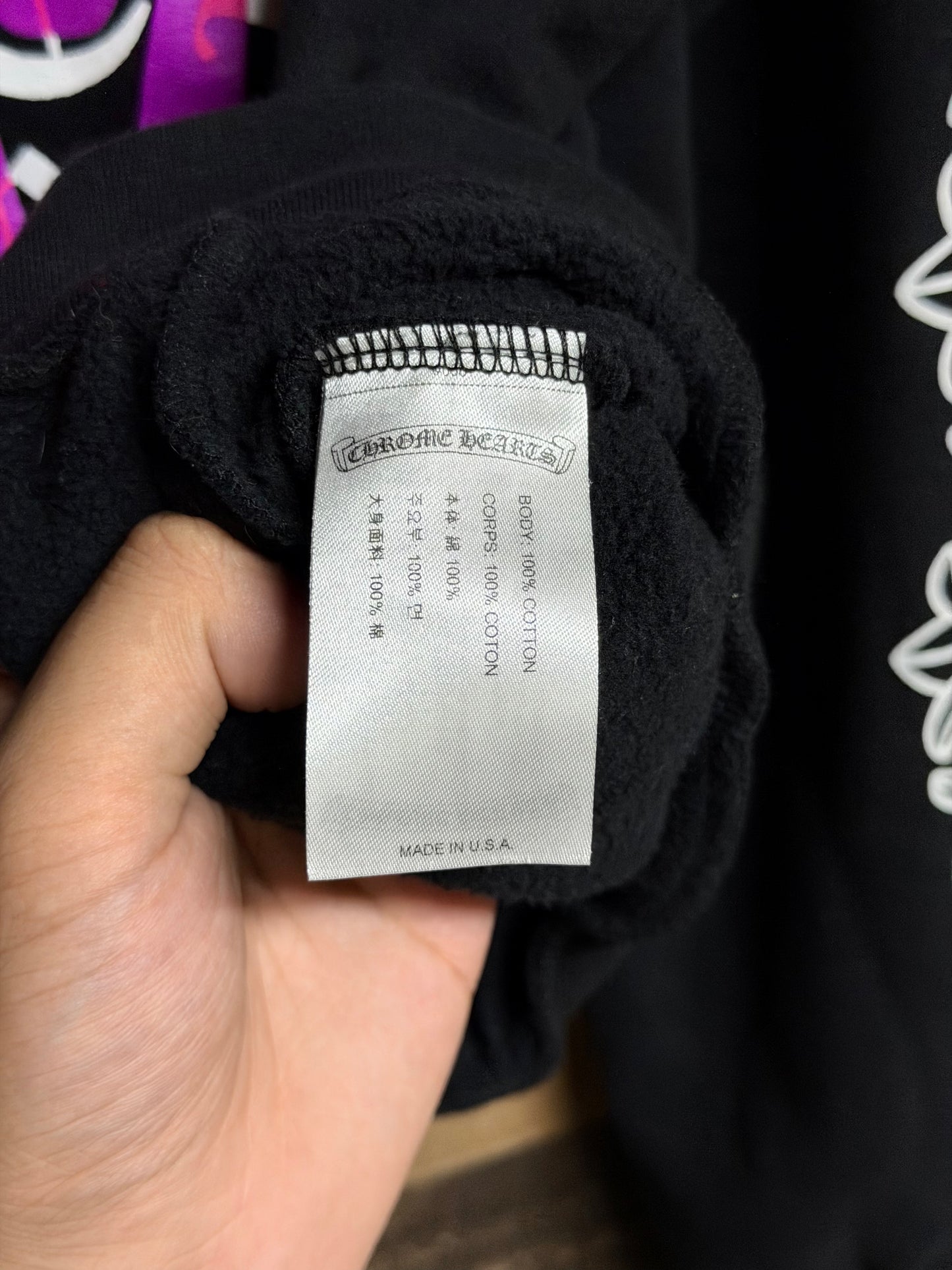 Chrome Hearts Eye Chart Dagger Hoodie