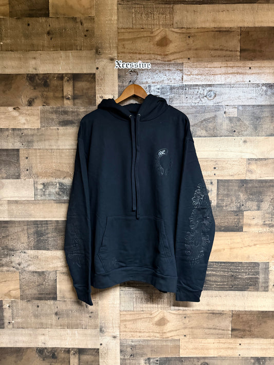 Chrome Hearts Black Floral Hoodie