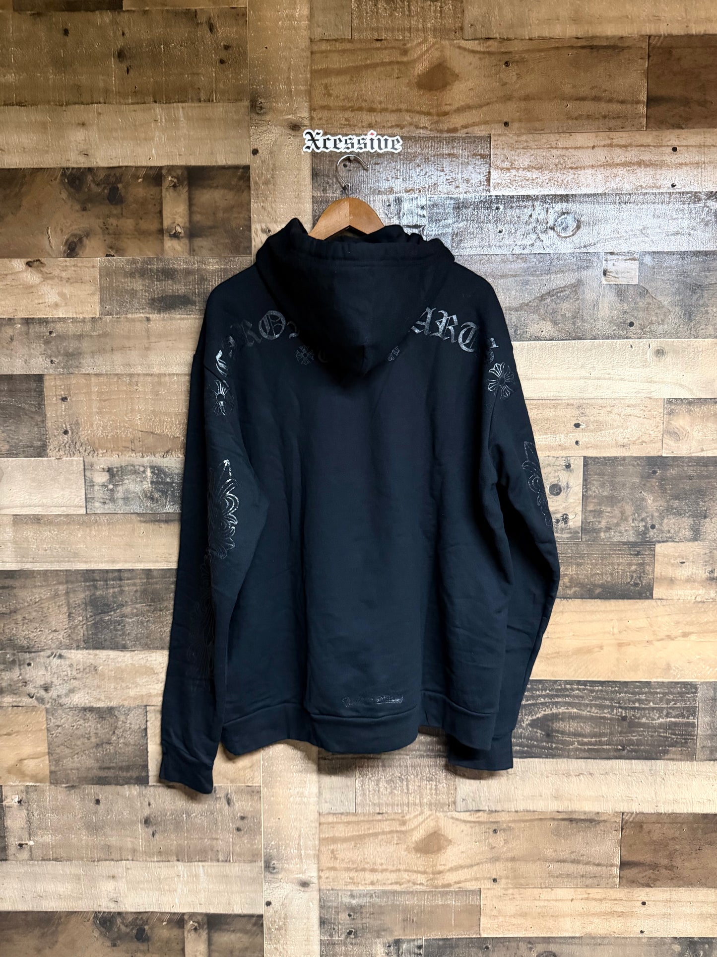 Chrome Hearts Black Floral Hoodie