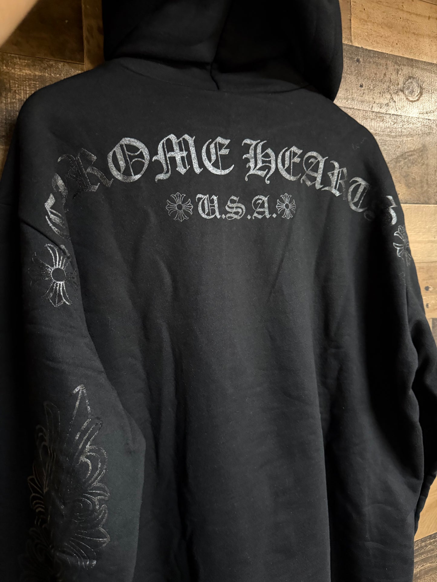 Chrome Hearts Black Floral Hoodie