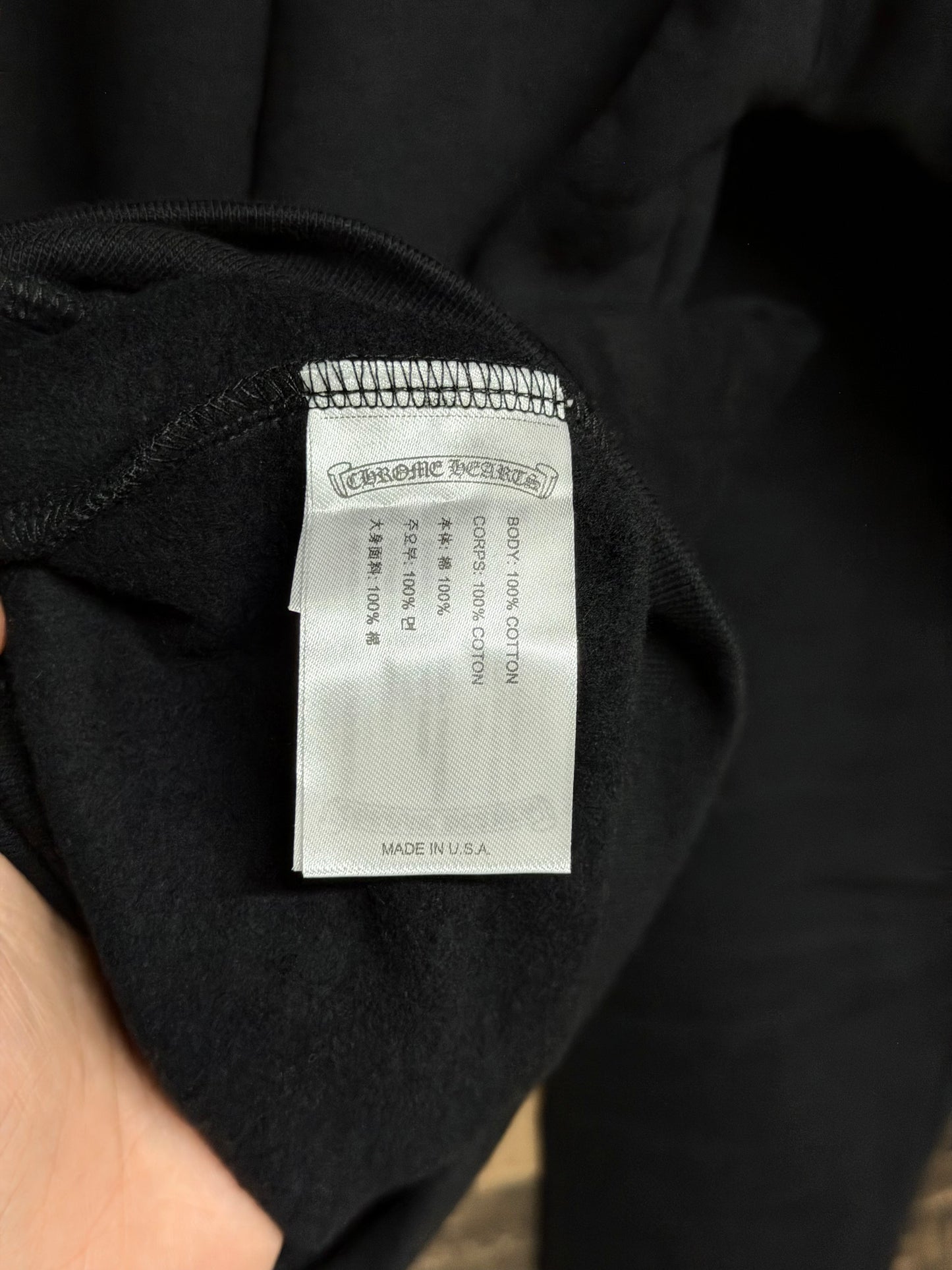 Chrome Hearts Black Floral Hoodie