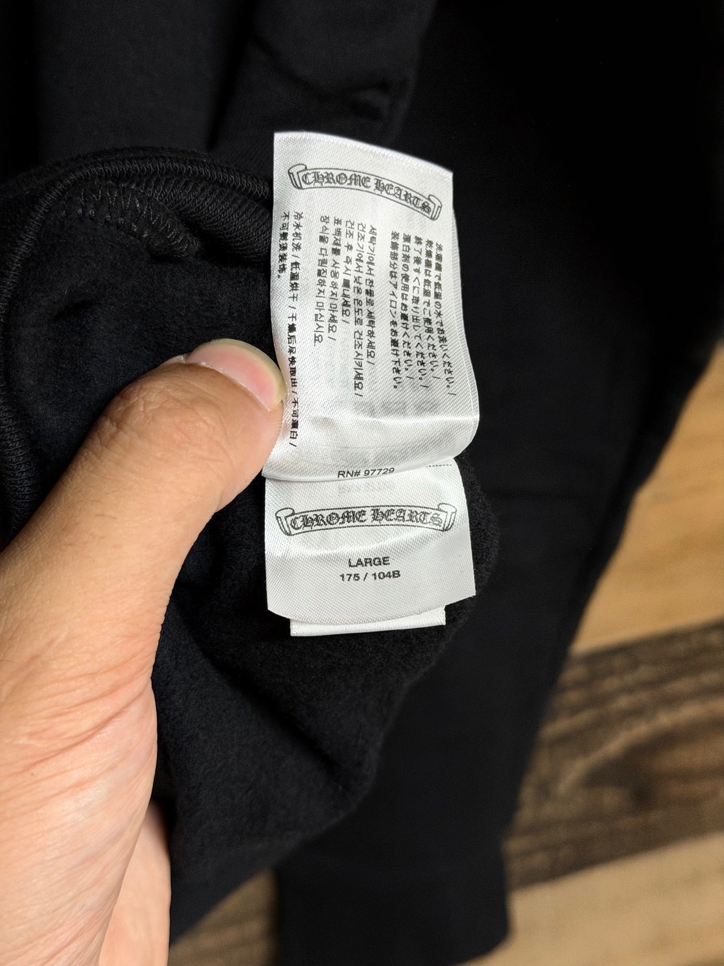 Chrome Hearts Black Floral Hoodie