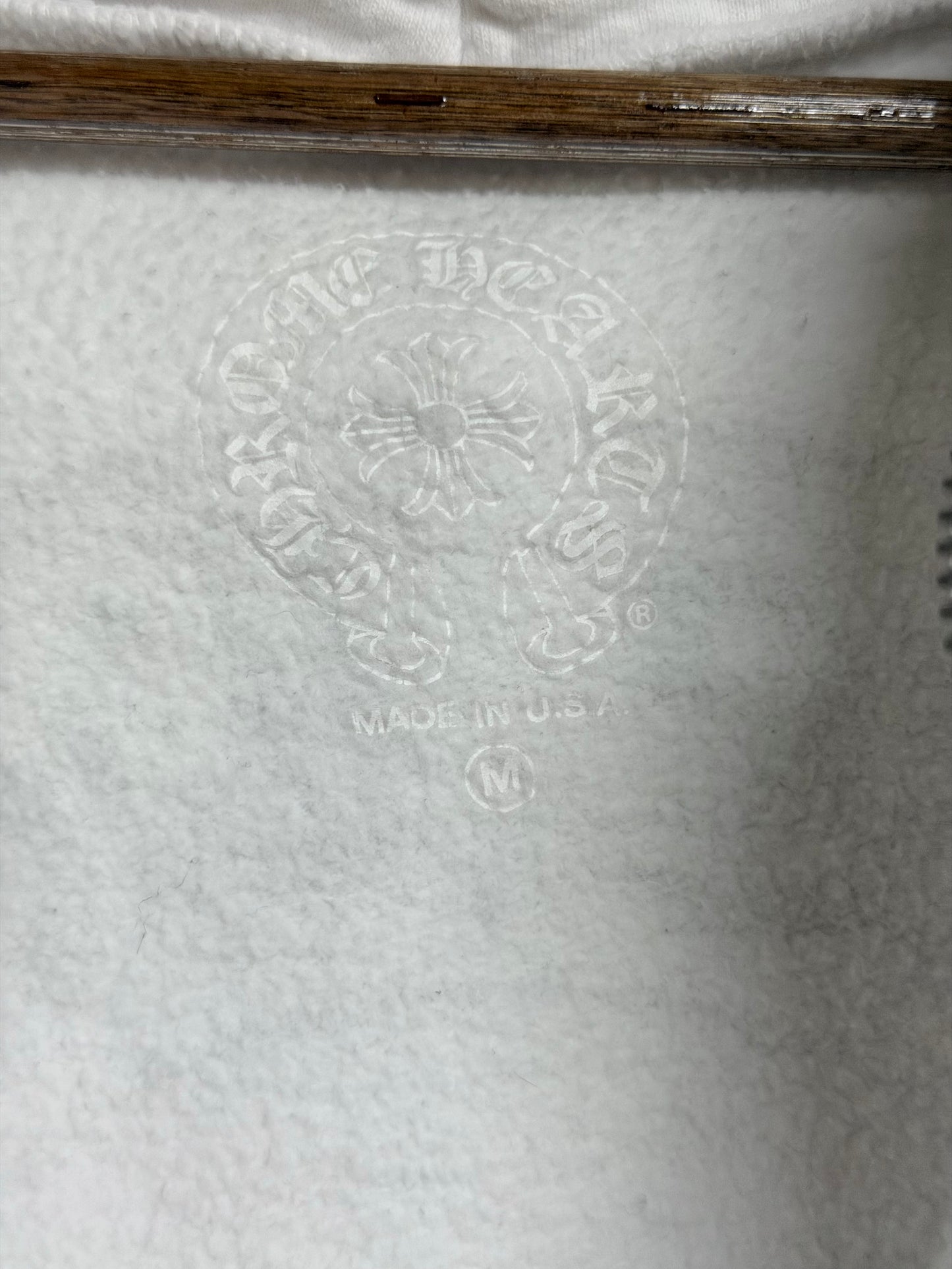 Chrome Hearts White Floral Zip Up Hoodie