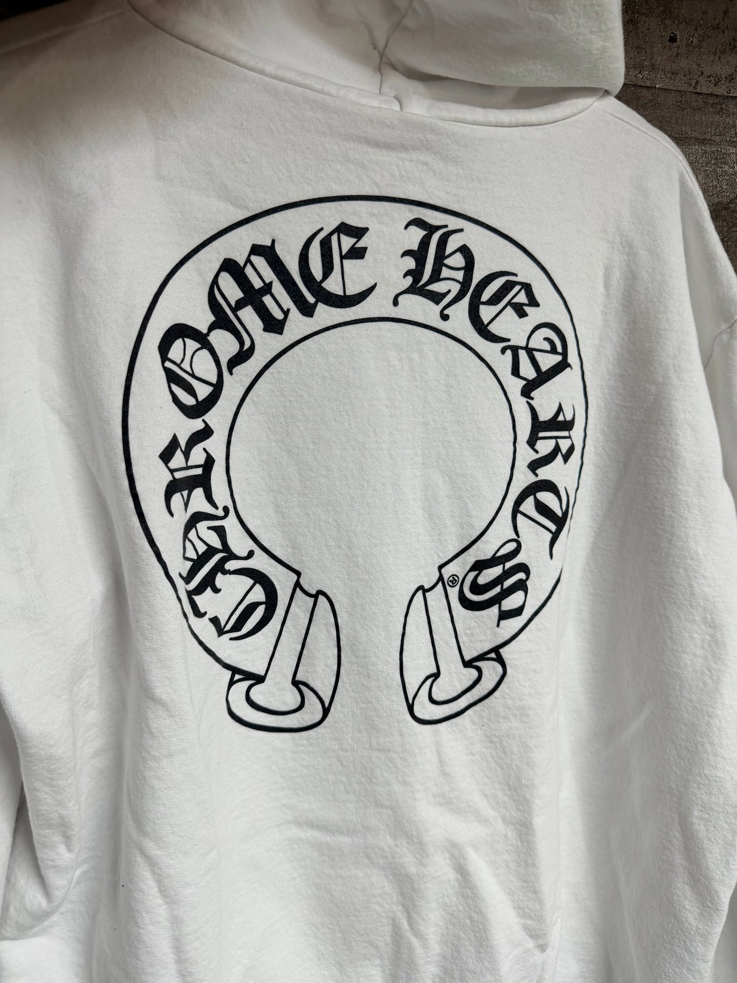 Chrome Hearts White Floral Zip Up Hoodie