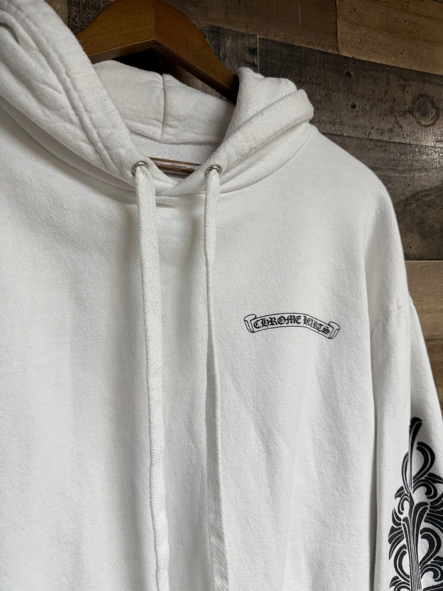 Chrome Hearts White Eye Chart Dagger Hoodie