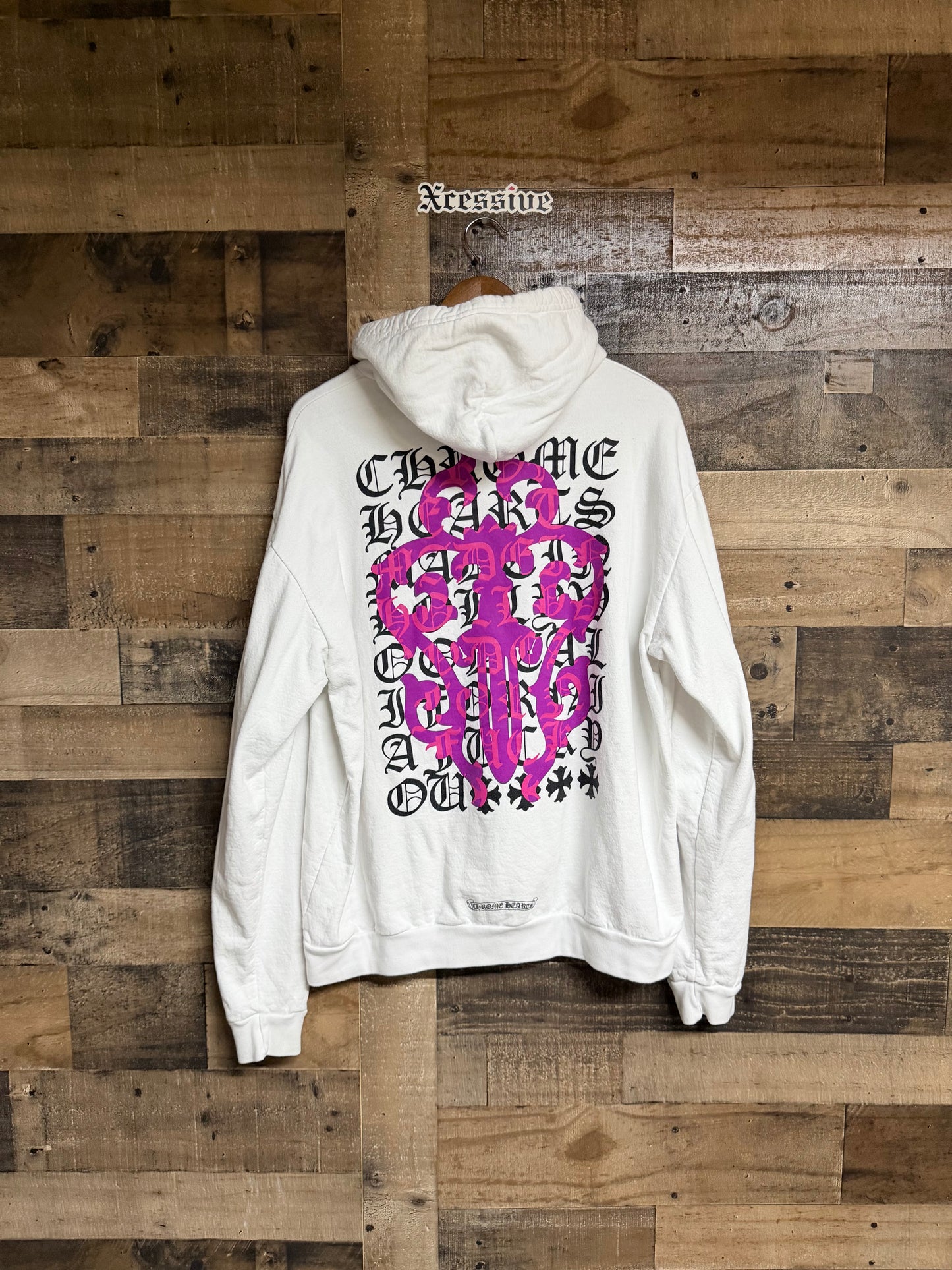 Chrome Hearts White Eye Chart Dagger Hoodie