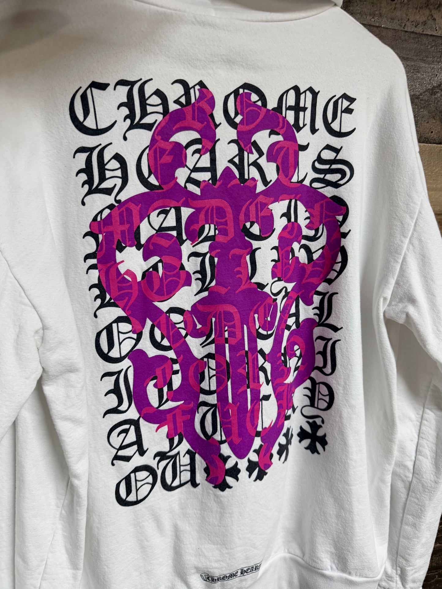 Chrome Hearts White Eye Chart Dagger Hoodie